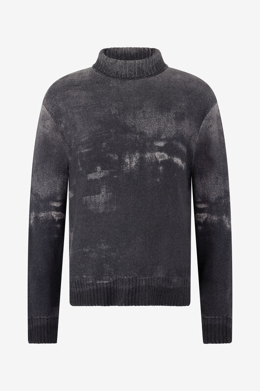 RC Wool Sweater with Turtleneck Black VNM650-MQ036