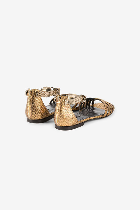 RC Metallic-Sandalen Gold OQS034-PA023