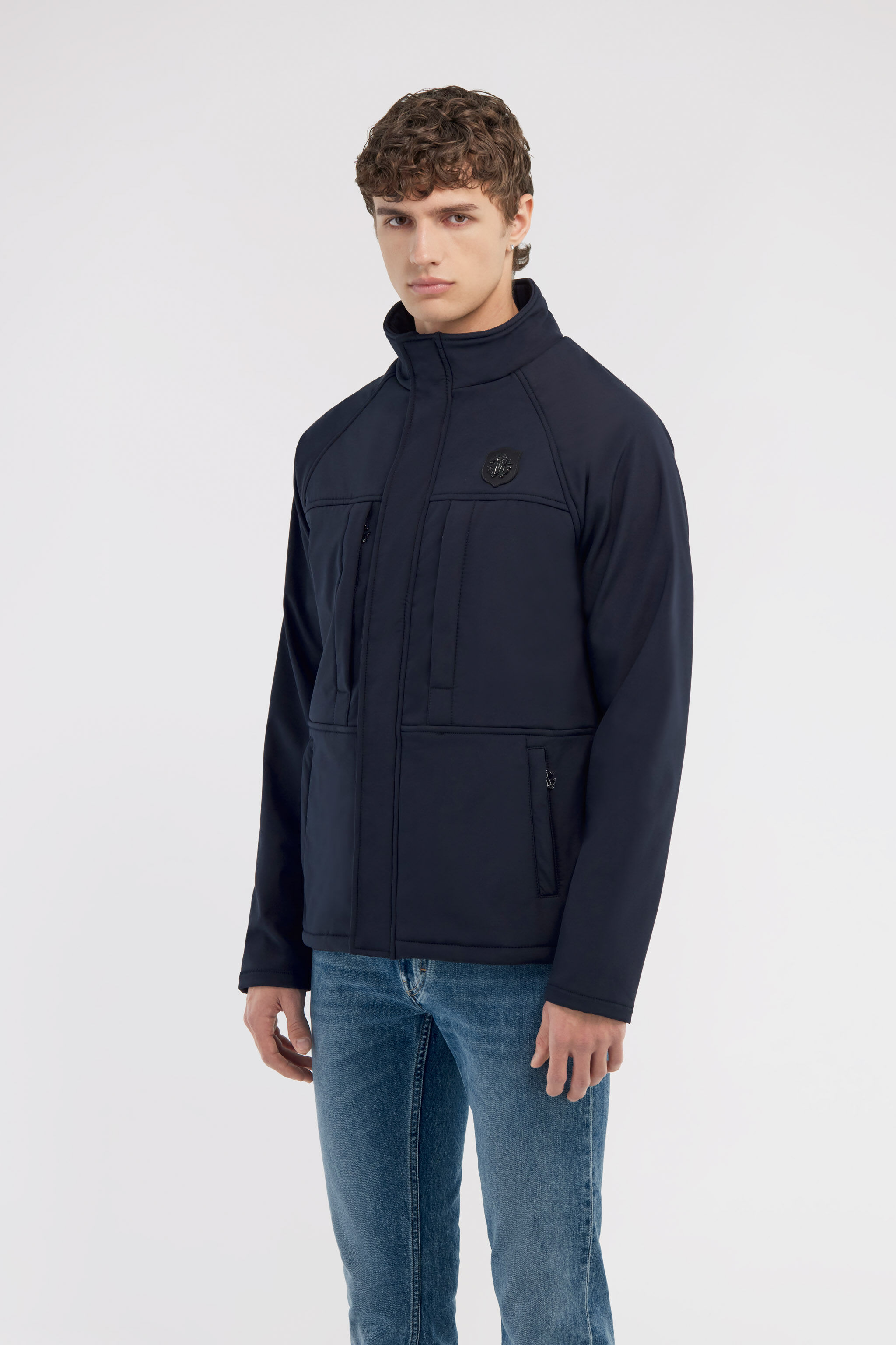 RC Padded down jacket with logo Dark blue NOT40I-SB001