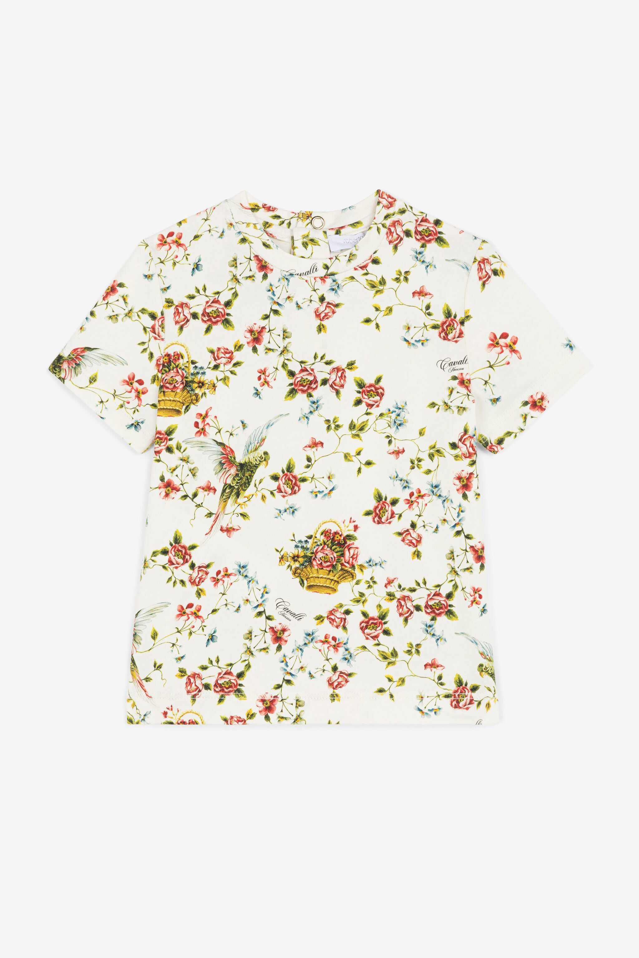 JU T-shirt con stampa floreale Bianco OJT635-ISA2J