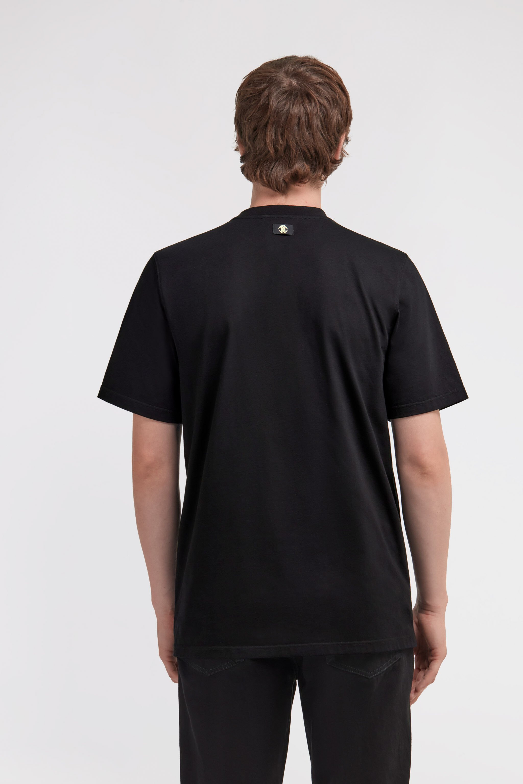 RC T-Shirt mit aufgedrucktem Logo Schwarz TRT61D-JD060