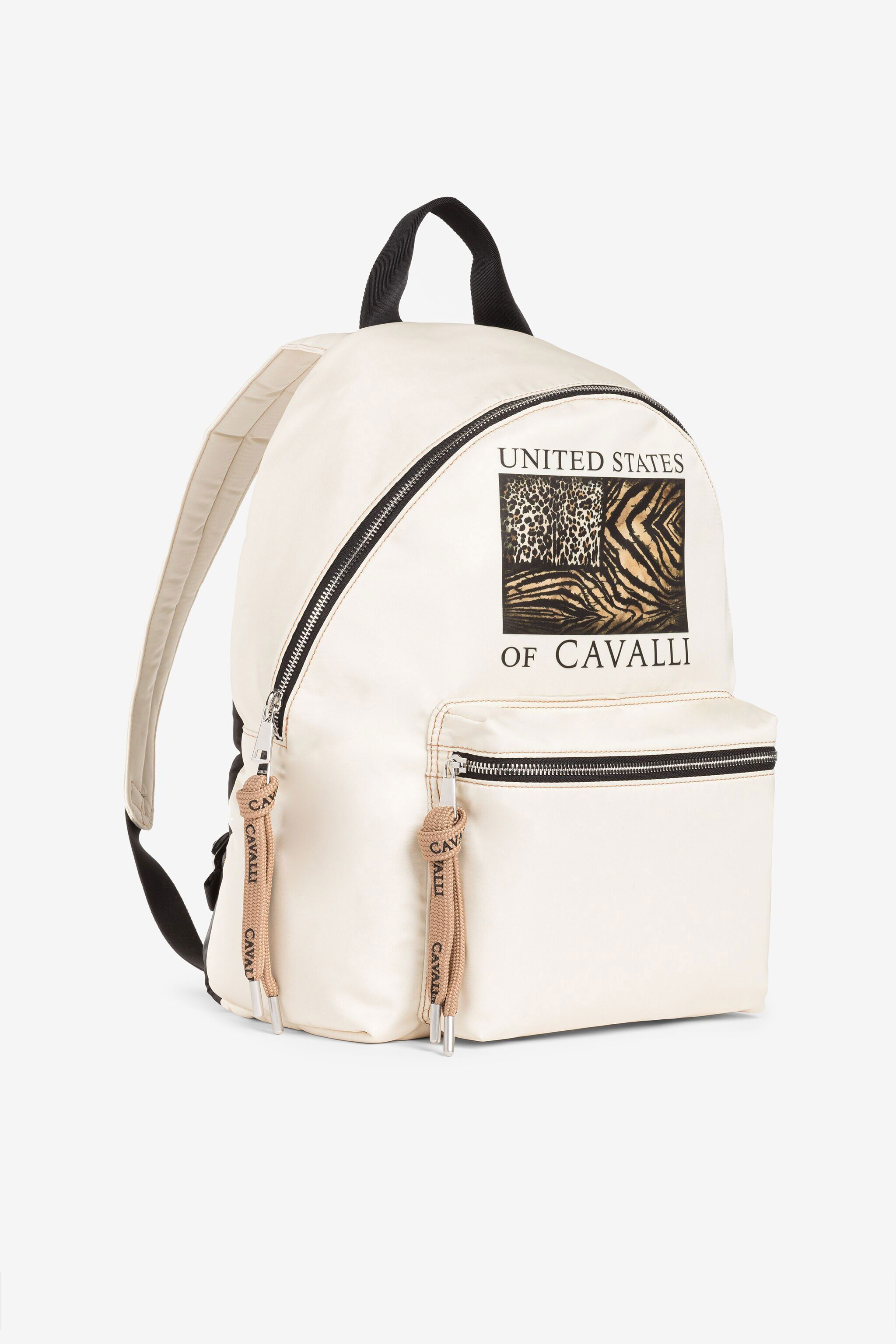 RC Graphic-print backpack Ivory QRB003-3F000