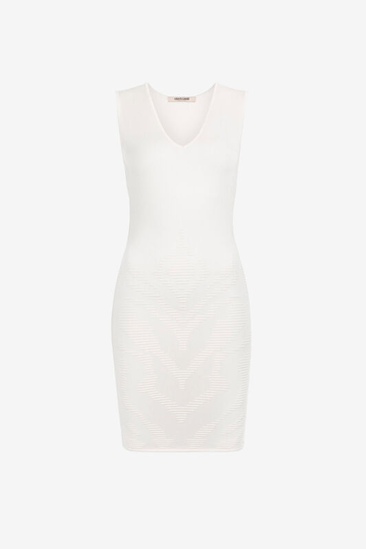 RC Embroidered Mini Dress White OKM106-MI001