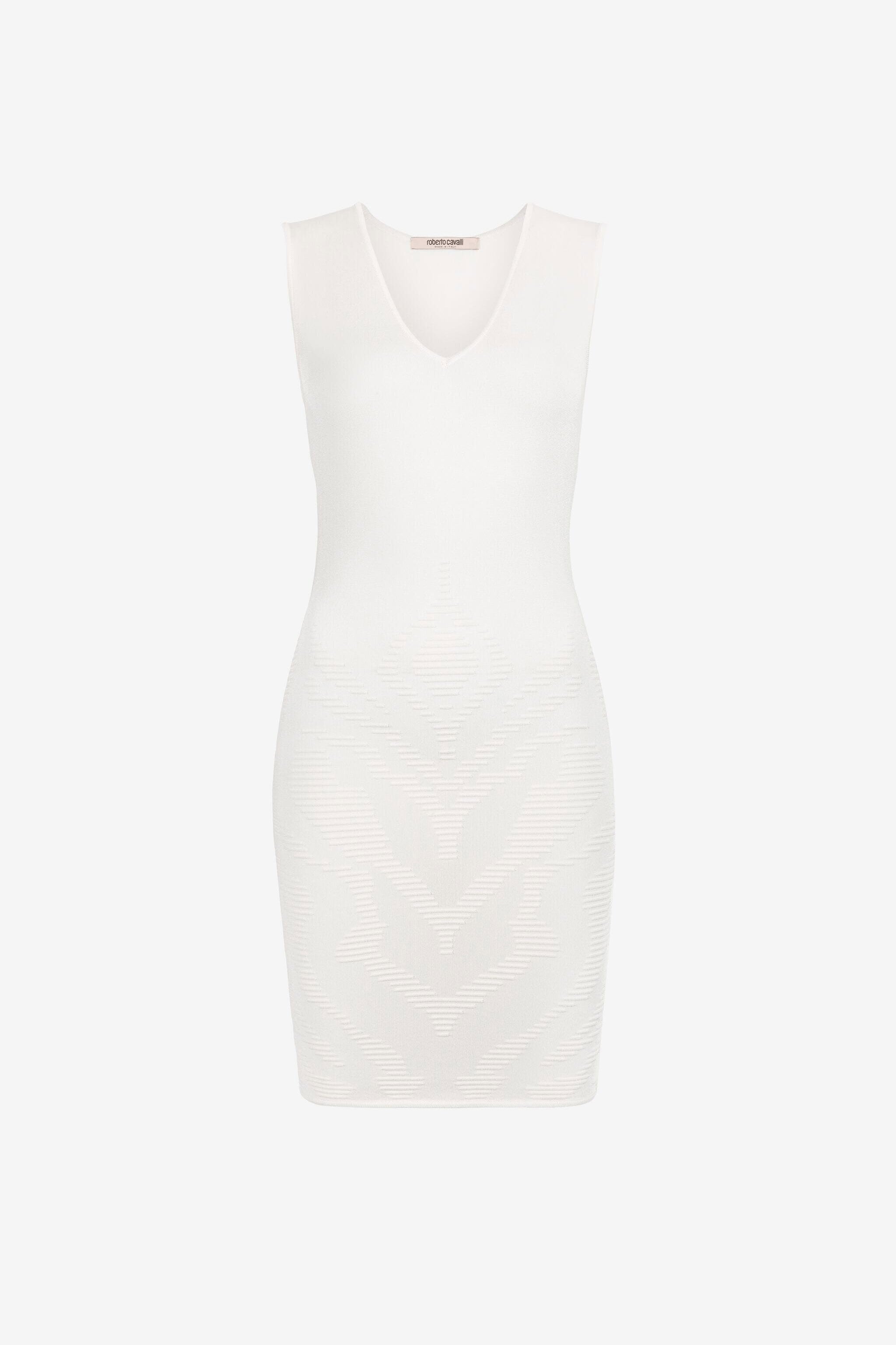 RC Embroidered Mini Dress White OKM106-MI001