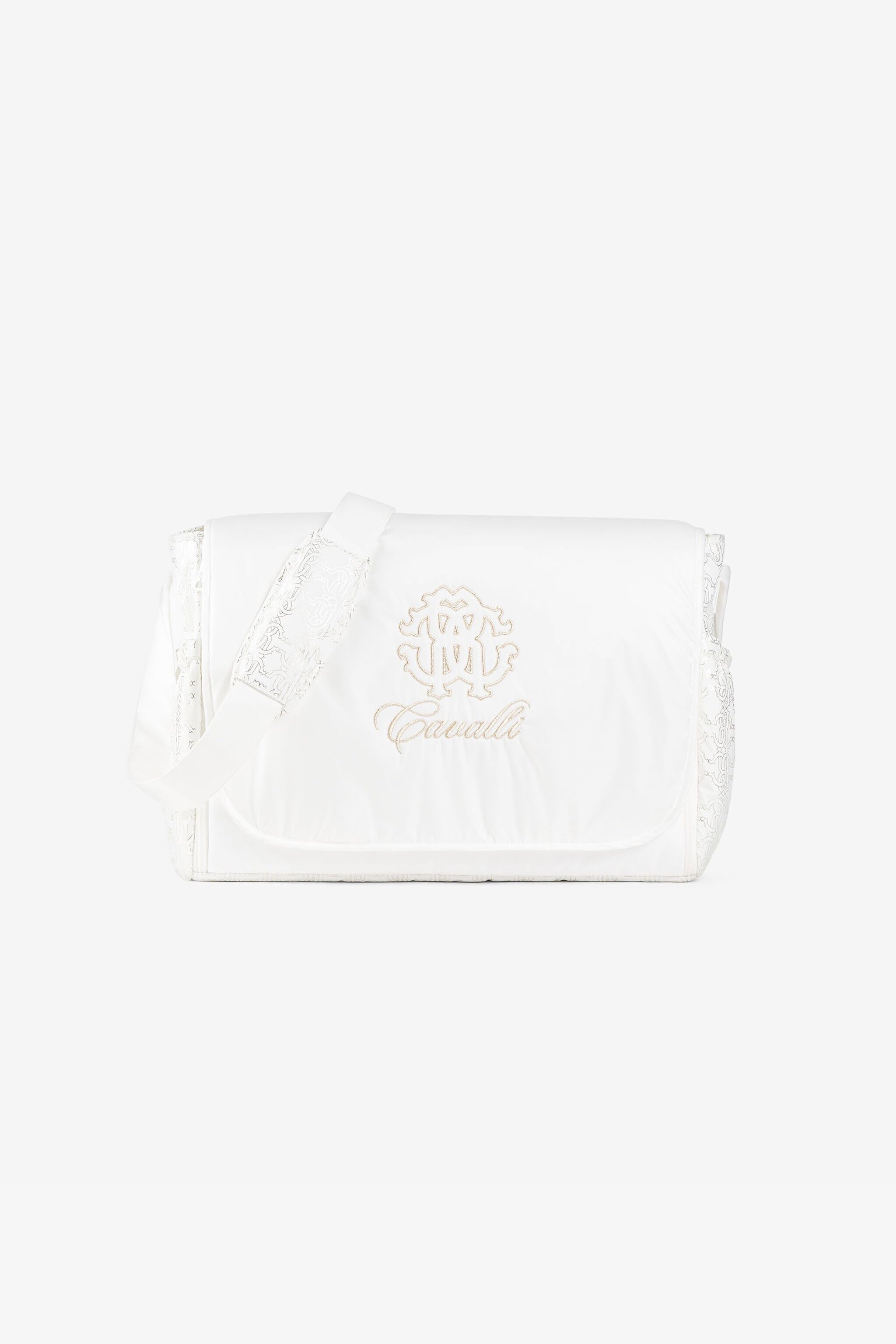 JU Wickeltaschen-Set mit RC Monogramm-Print Weiß RJT843-SB085