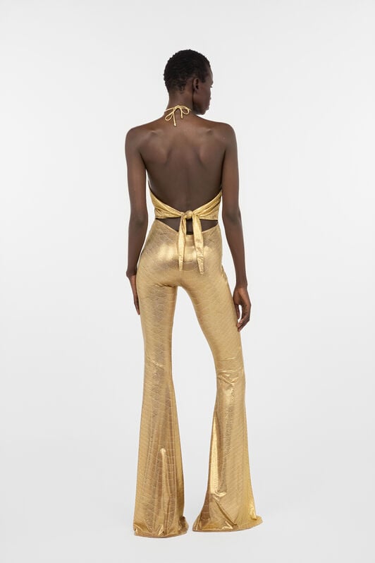 RC Tuta Beige Dorato Con Stampa Squame BEIGE/GOLD WWT145-OOS31