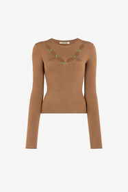 ${brand} Knit top with cut-out ${colorDescription} ${masterID}
