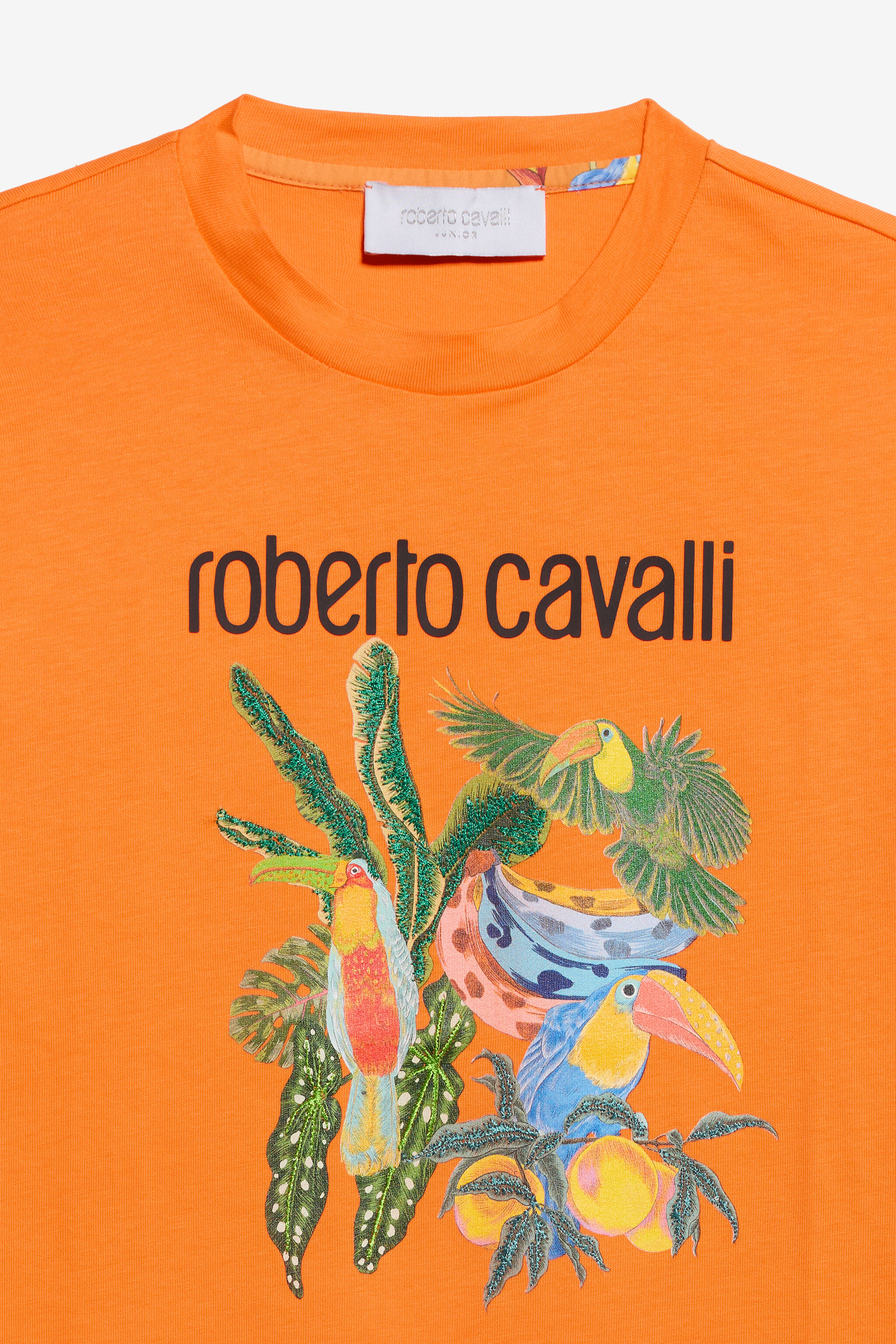 JU T-shirt mit Tropical-Print ORANGE B.OF PARDISE WJT62D-JD001