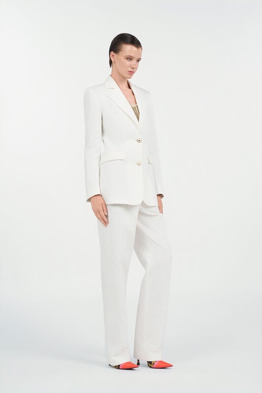 RC Blazer in Jacquard di cotone con motivo Leopardato WHITE WQT405-CH090