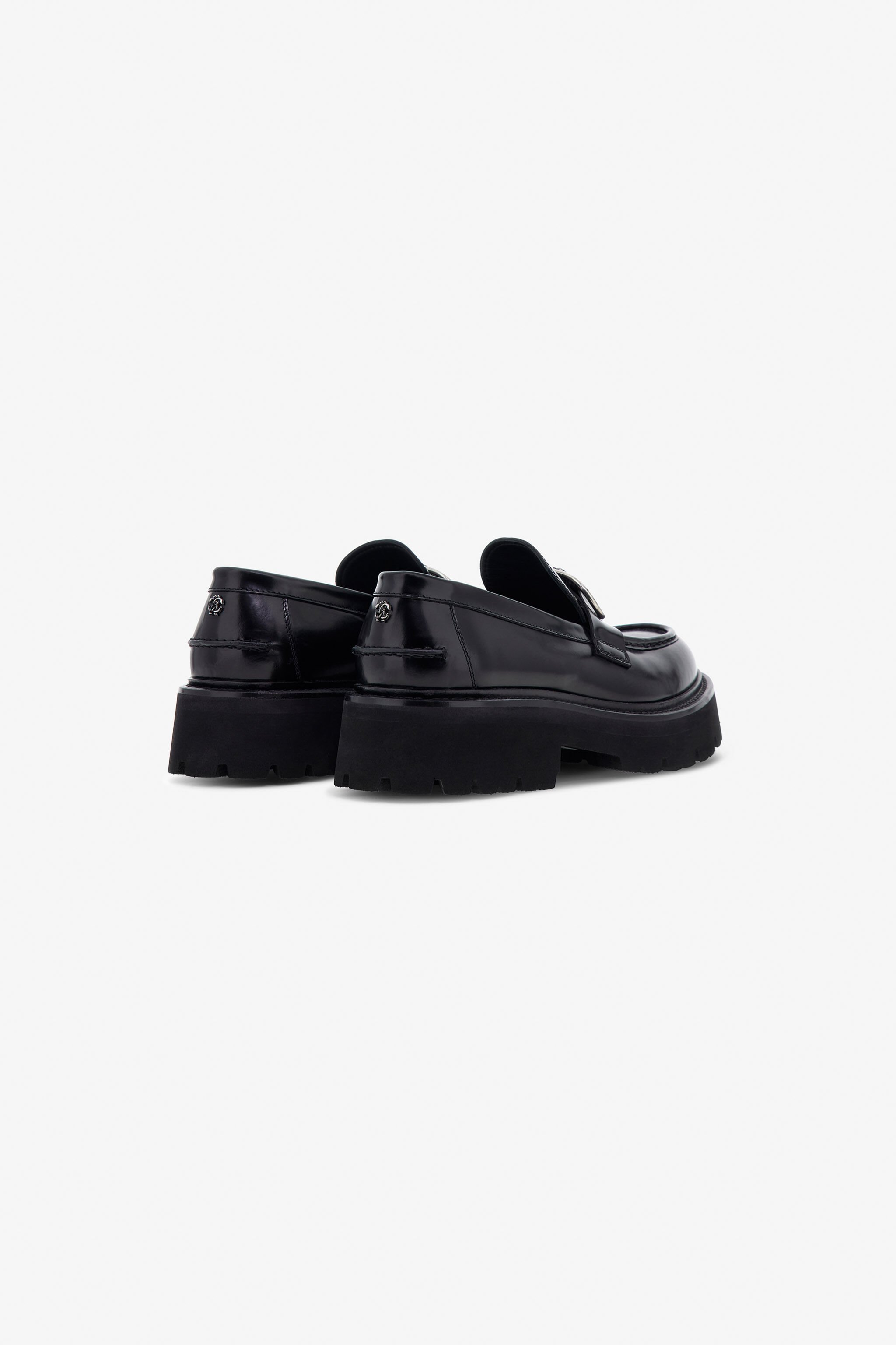 RC Loafers with RC logo Black TRS020-PZAB1