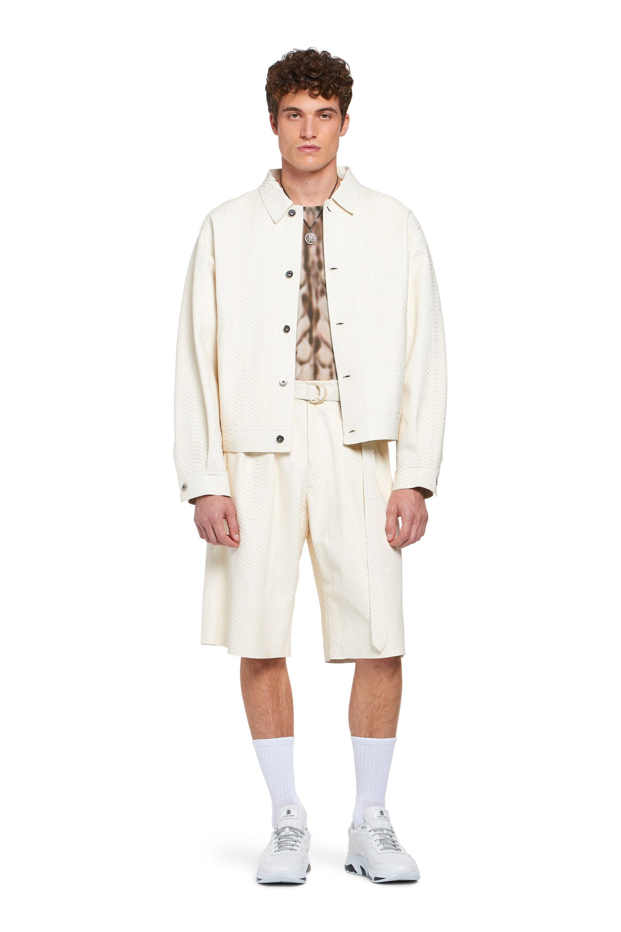 RC Python skin Bermuda shorts WHITE IMP210-UC035