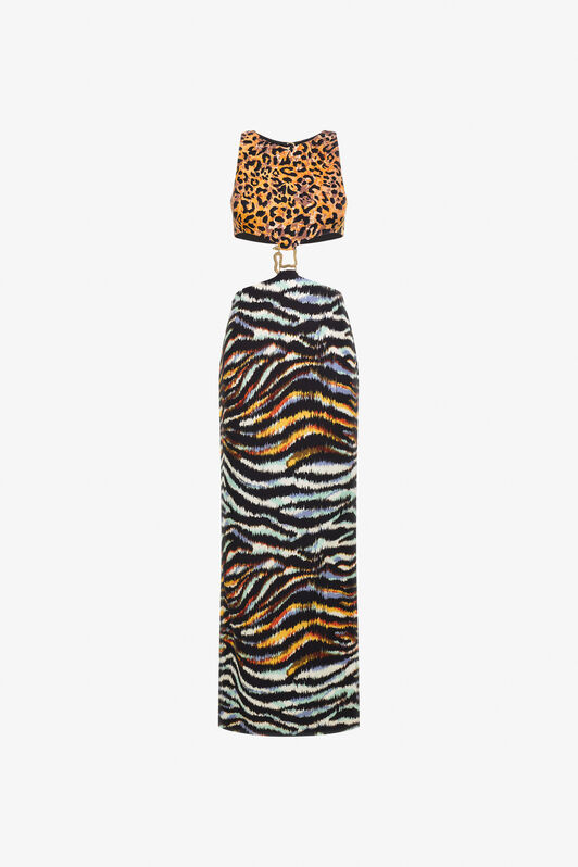JC Just Cavalli dress Light blue/Black SFT160-SF023