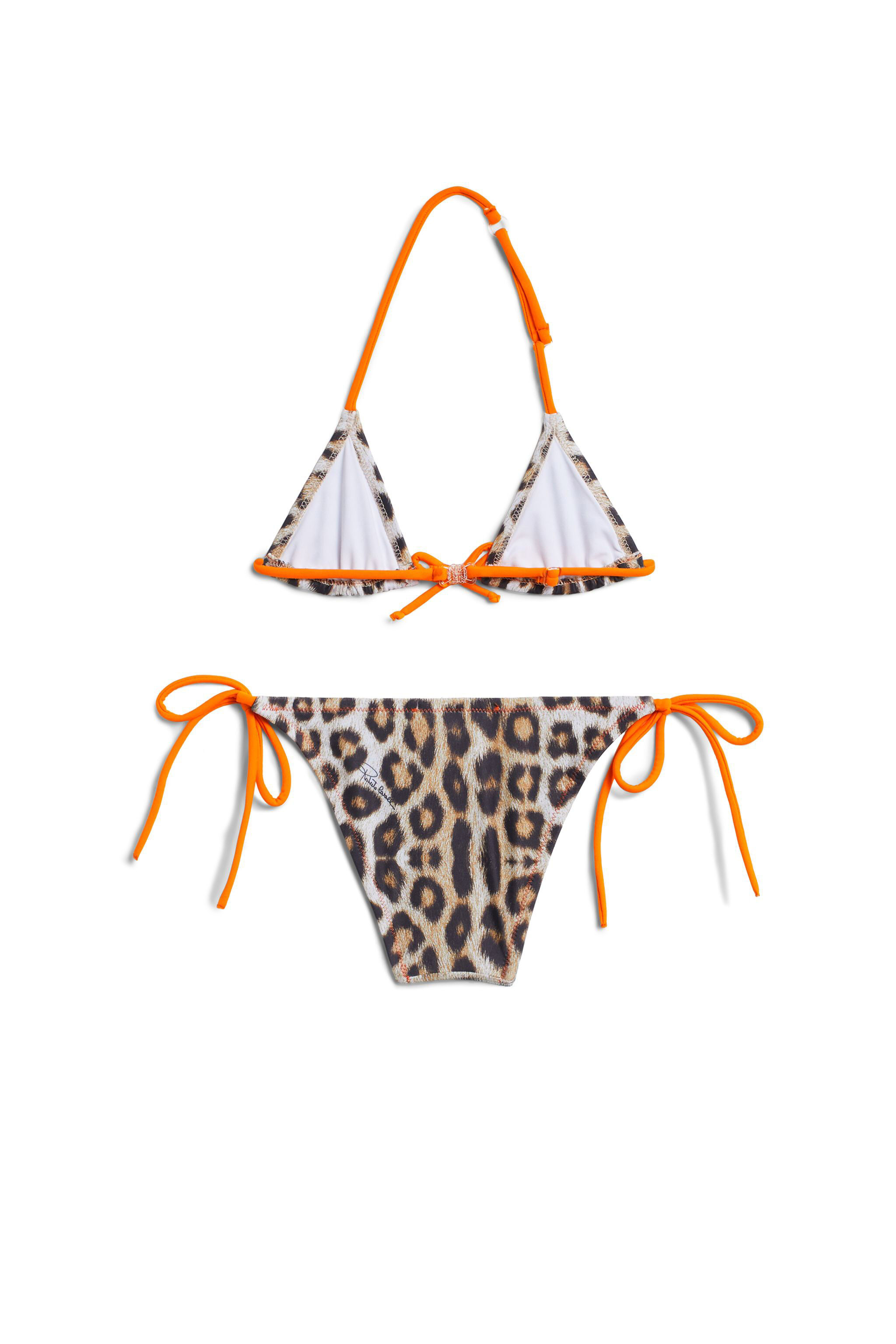 JU Bikini triangle motif Natural Jaguar BEIGE/MILKY/BLACK IJW004-HVQ64