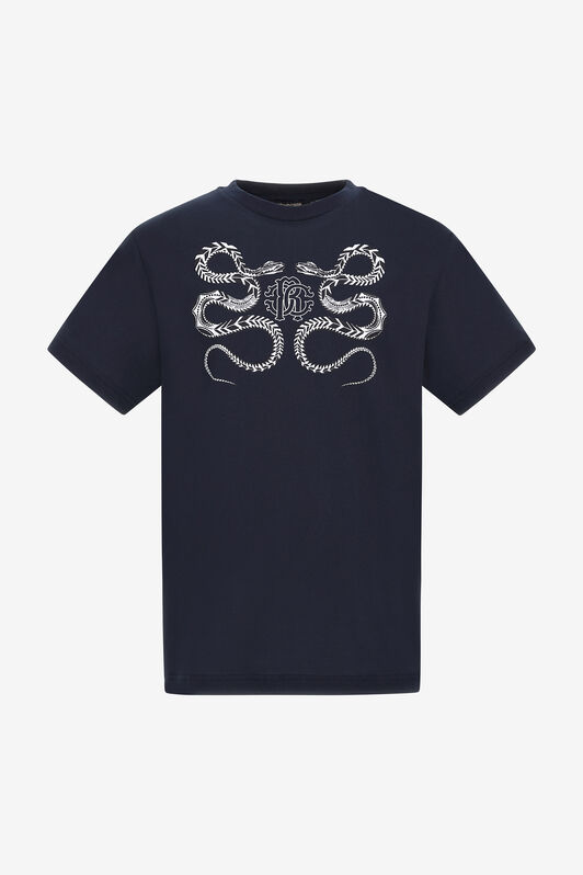 RC T-shirt con stampa Serpenti Blu scuro NOT60O-JD060