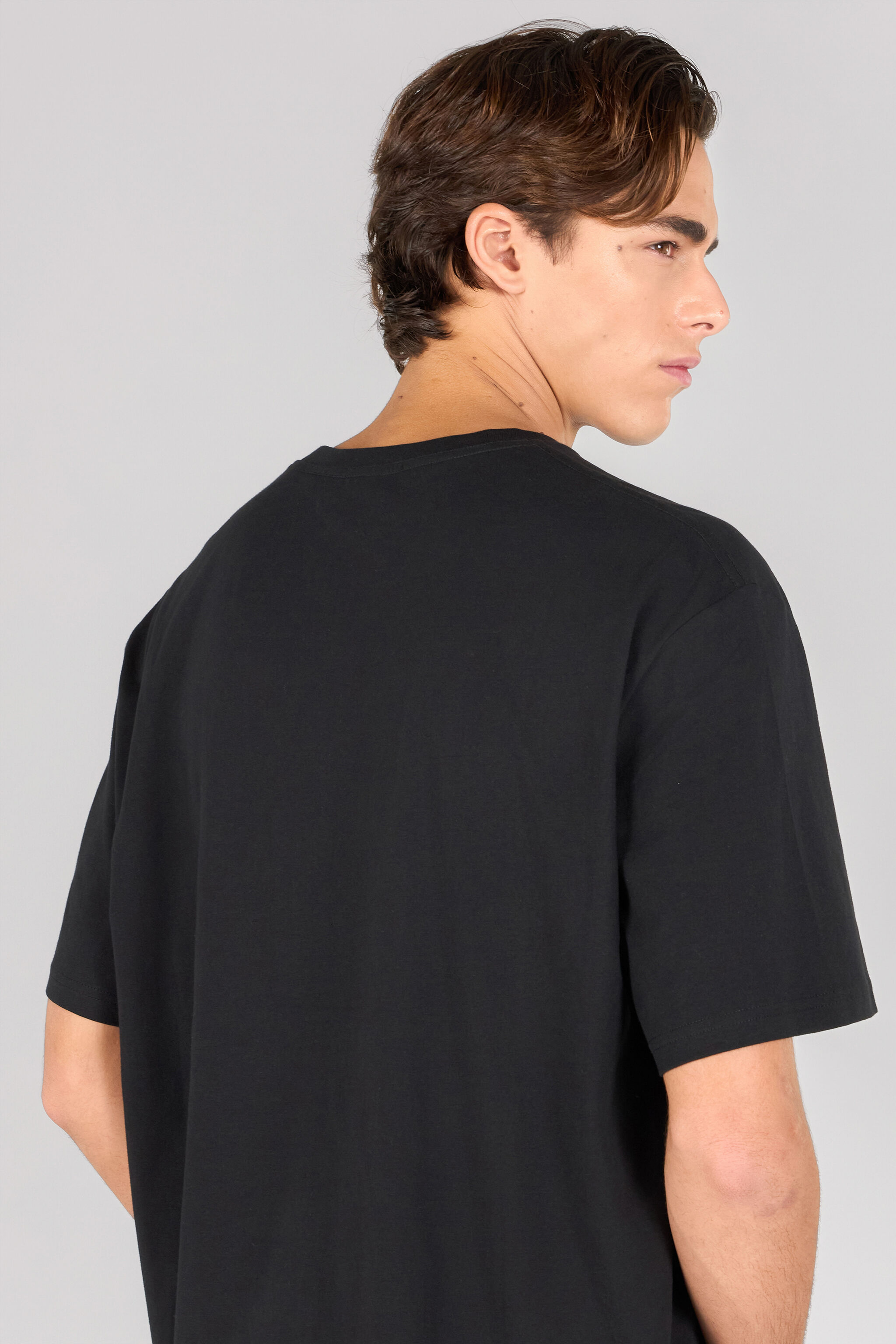 JC Man Cotton T-Shirt BLACK RRT916-RR178