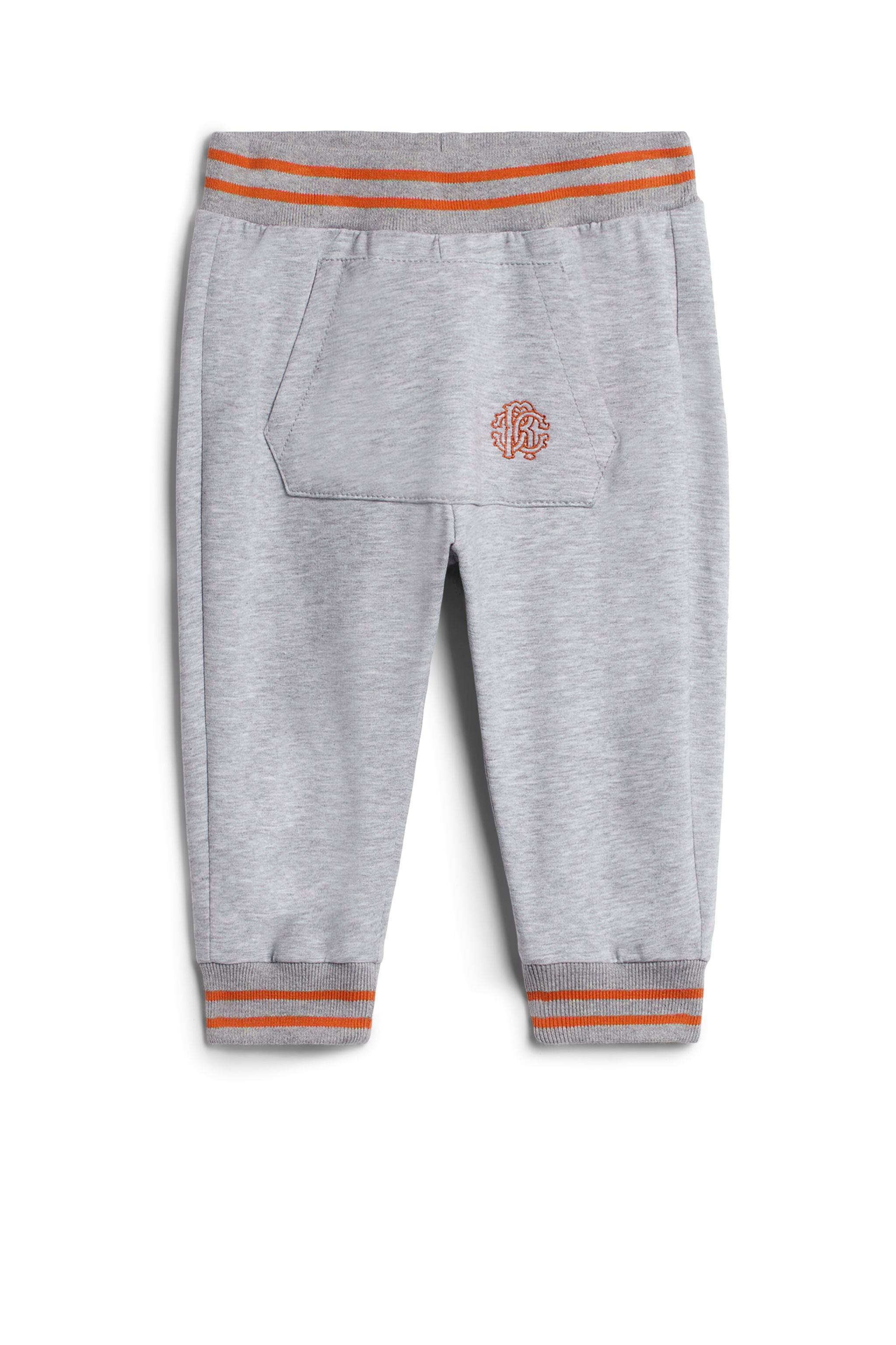 JU Bas de survêtement gris à rayures GREY MELANGE IJT279-CF042