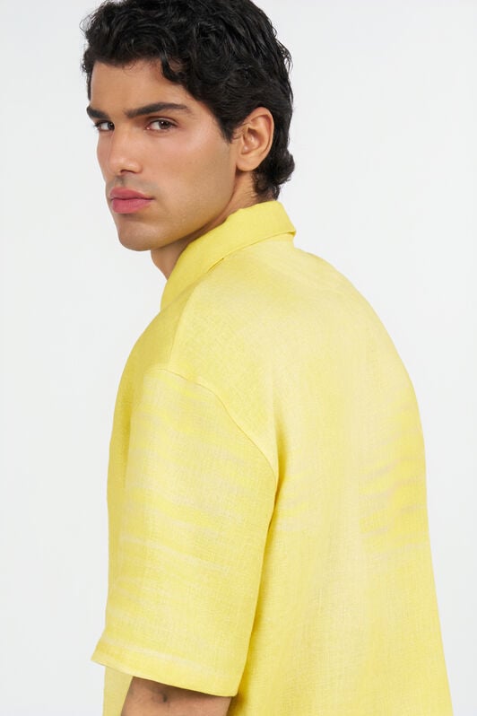 RC Chemise en lin YELLOW WNT760-3HR37