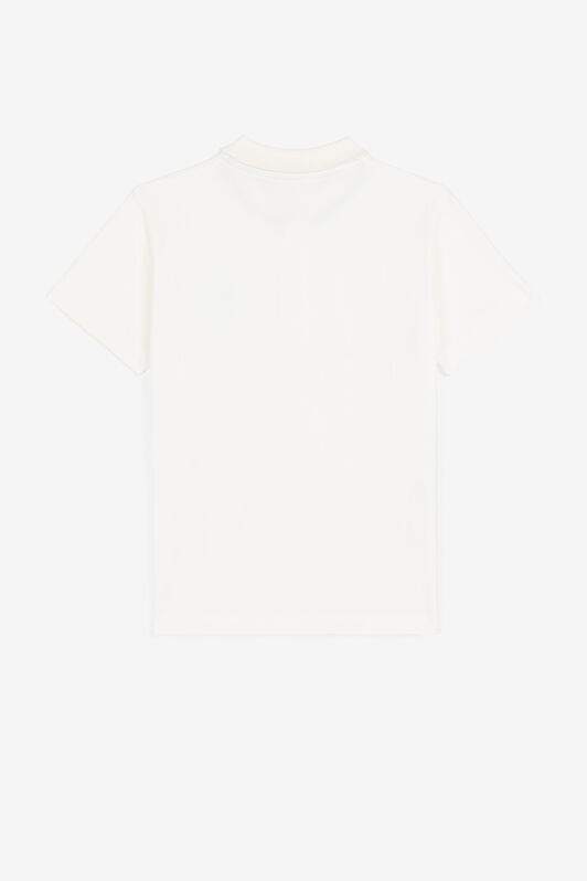 JU RC Monogram-Print Polo Shirt White PJT620-JV025