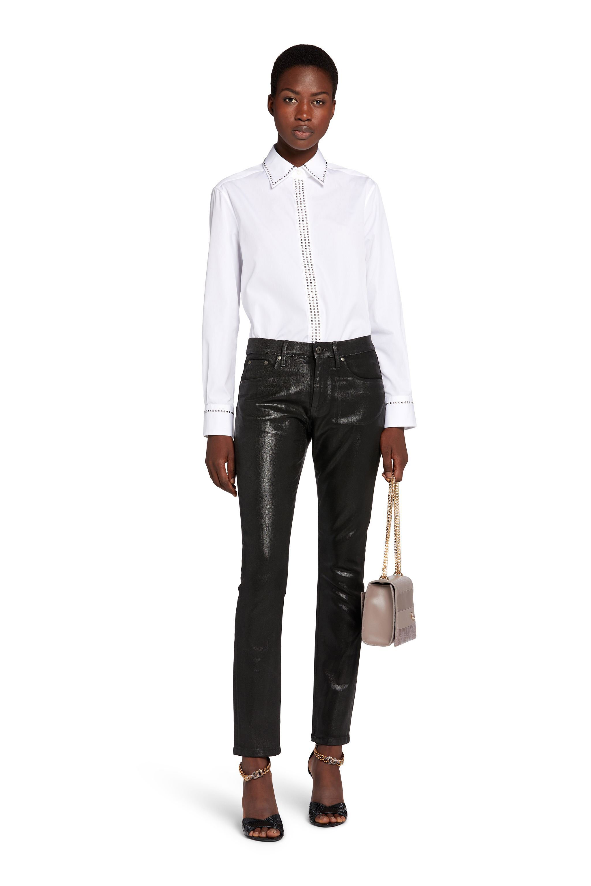 RC Coated Skinny Jeans BLACK JQJ232-DN002