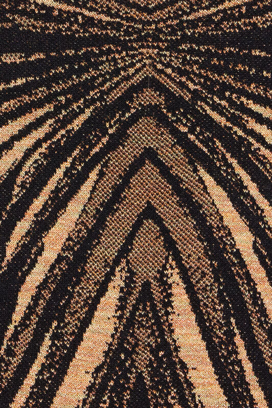 RC Knit top with Ray of Gold print Gold RWM650-MI150