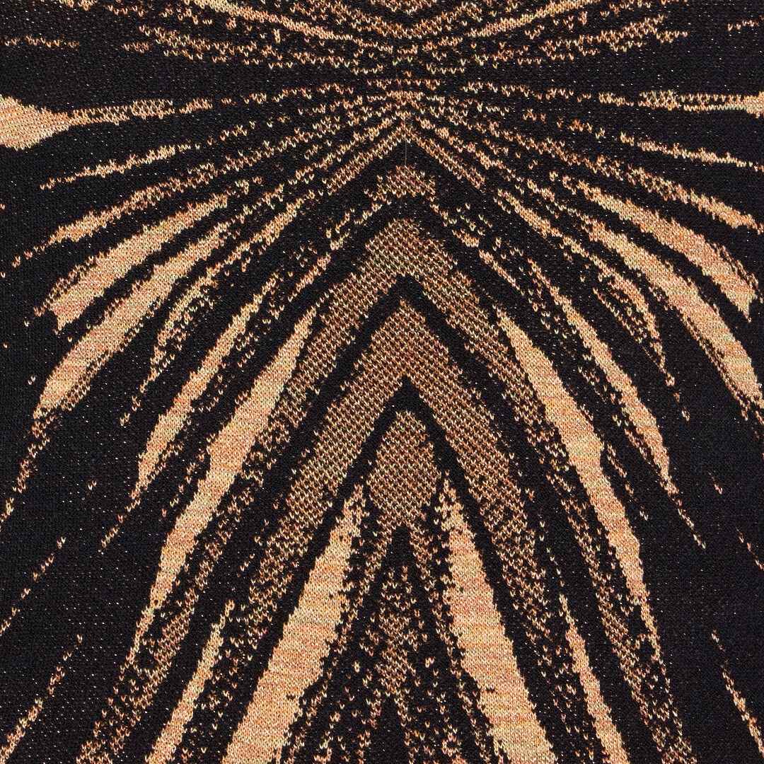 RC Knit top with Ray of Gold print Gold RWM650-MI150
