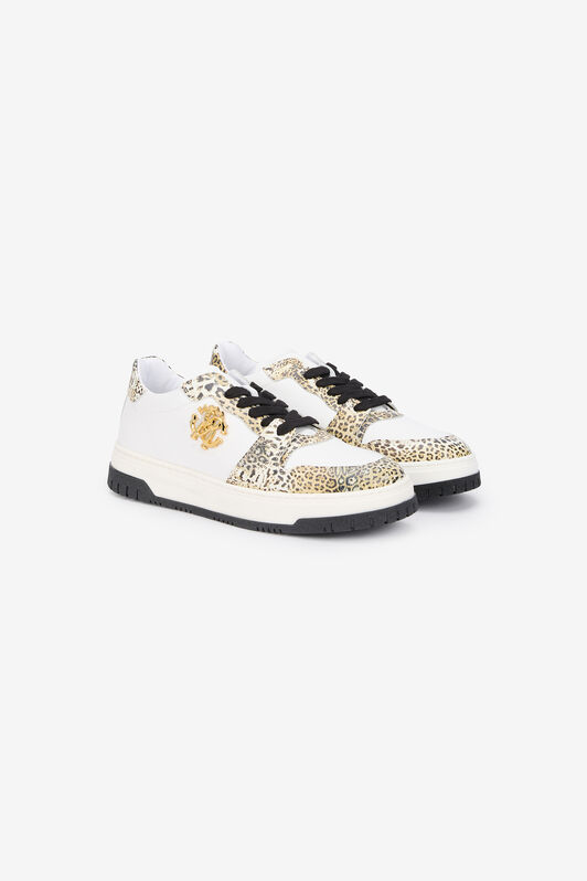 RC Leopard Print Sneaker with Monogram RC WHITE/JAGUAR QOS01L-PZO17