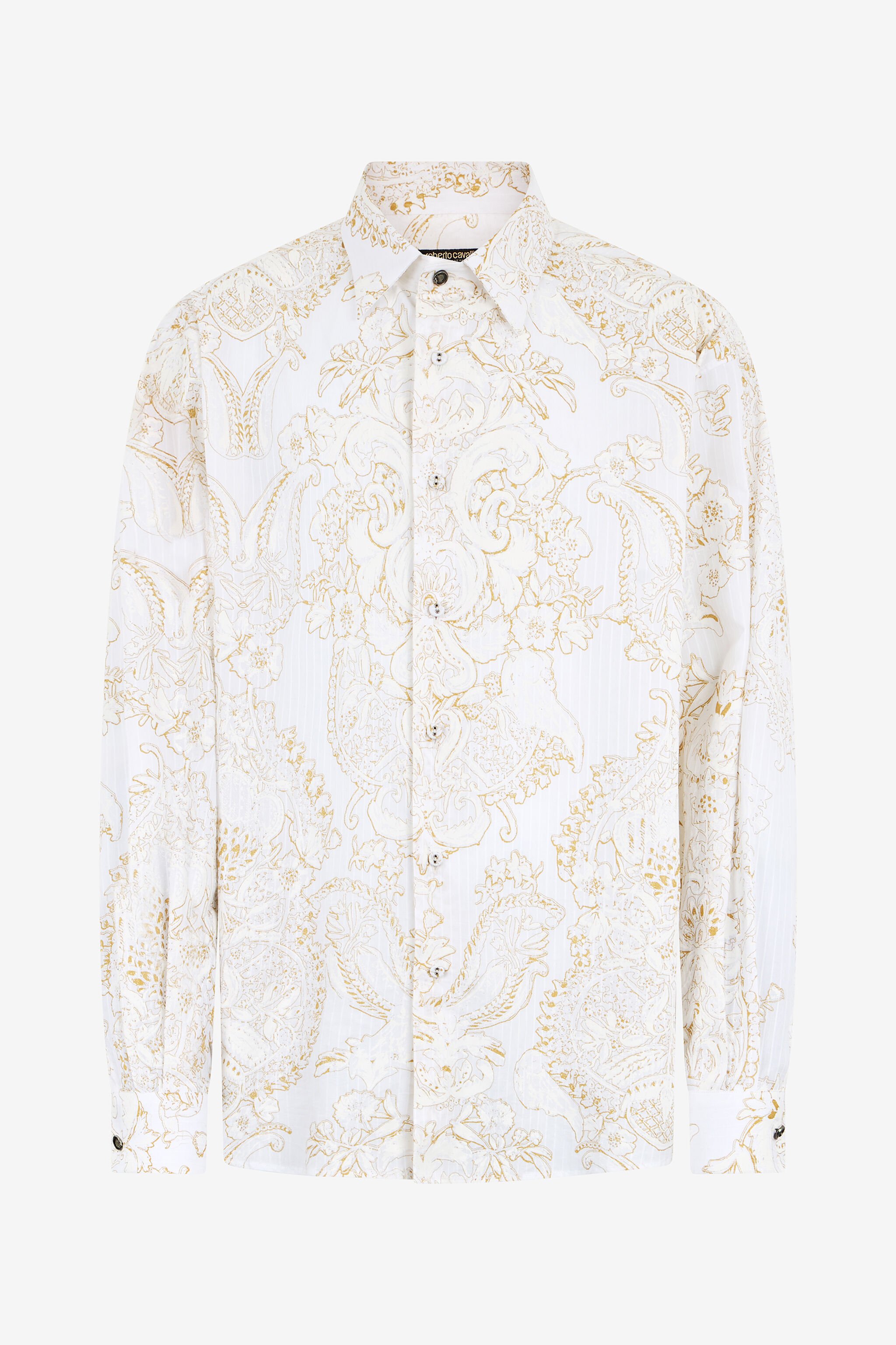 RC White Shirt with Ornamental Motif WHITE WRT722-2NR36