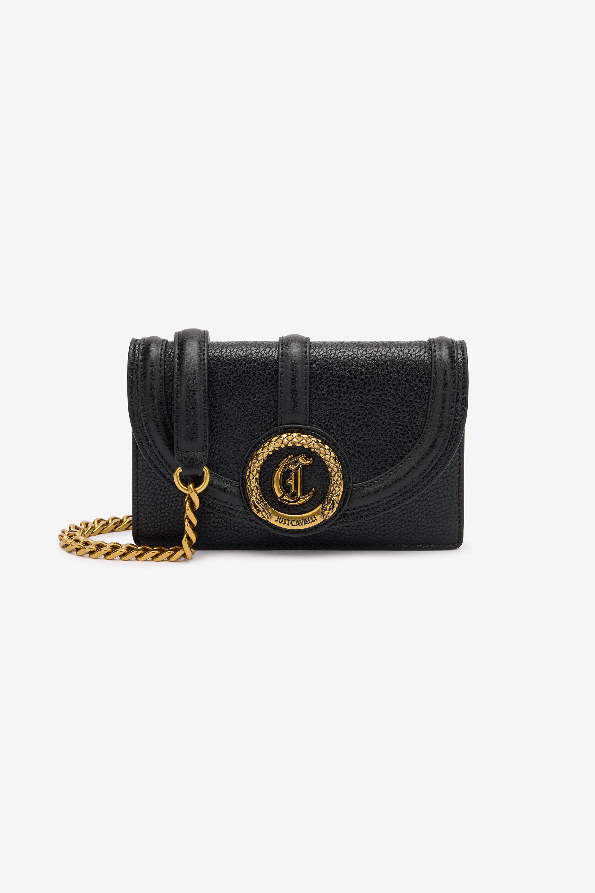 JC Hammered Bag With JC Monogram Black TFP055-TF514