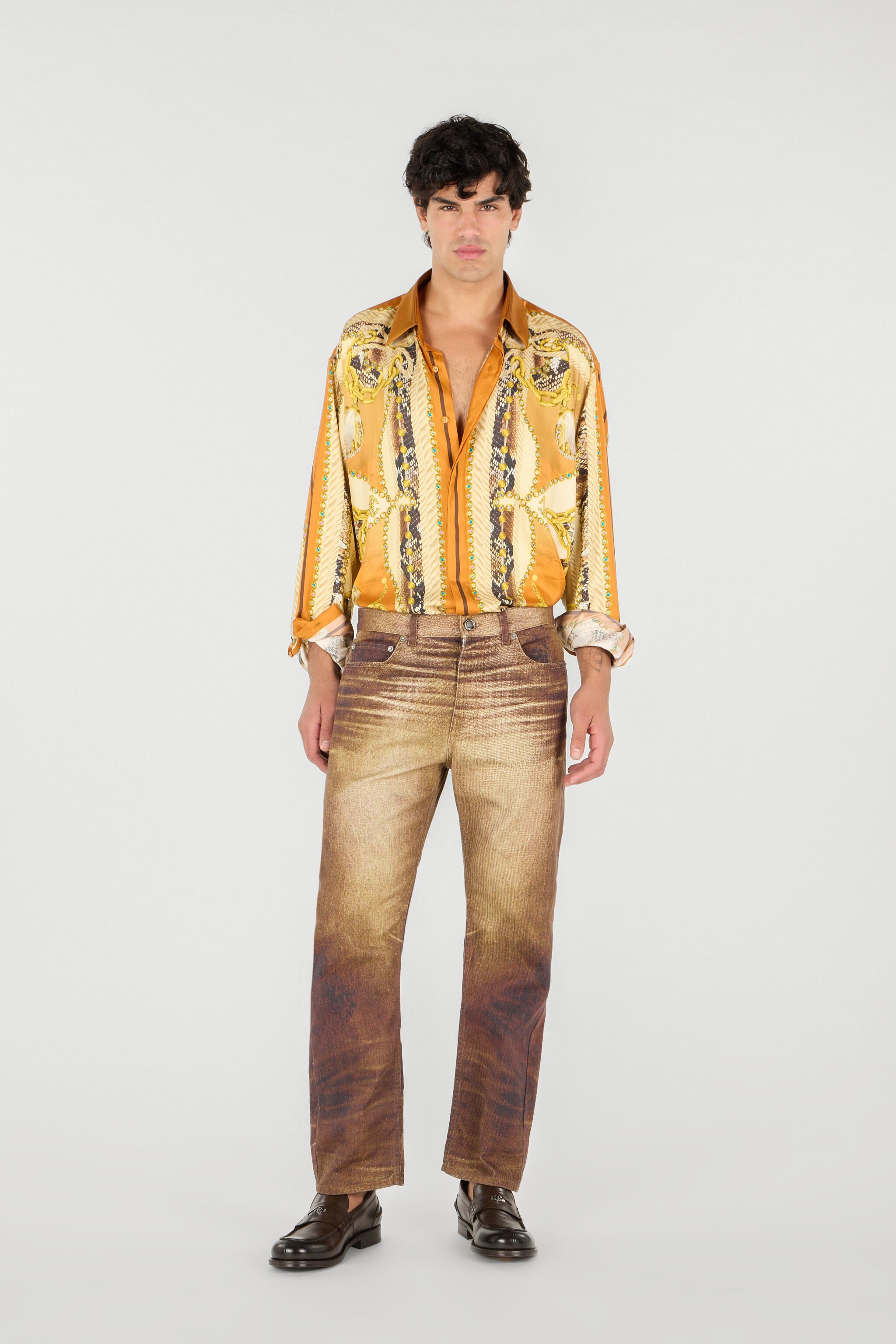 RC Man Cotton Trousers Marrón UMJ216-4NO91