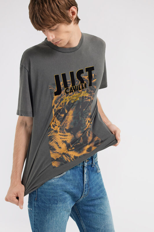 JC Just Cavalli T-shirt Gris foncé TFT025-TF042