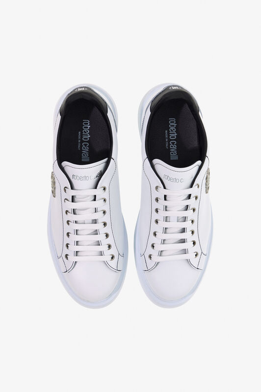 RC Sneakers en cuir avec logo WHITE/BLACK OOS00C-PZ085