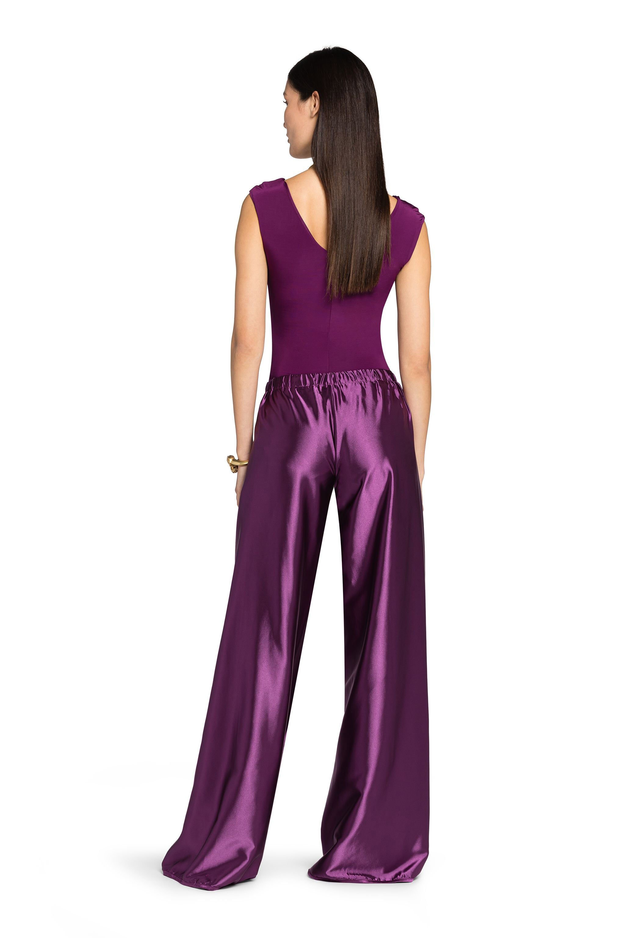 RC Wide-Leg Trousers Purple FST201-RD036