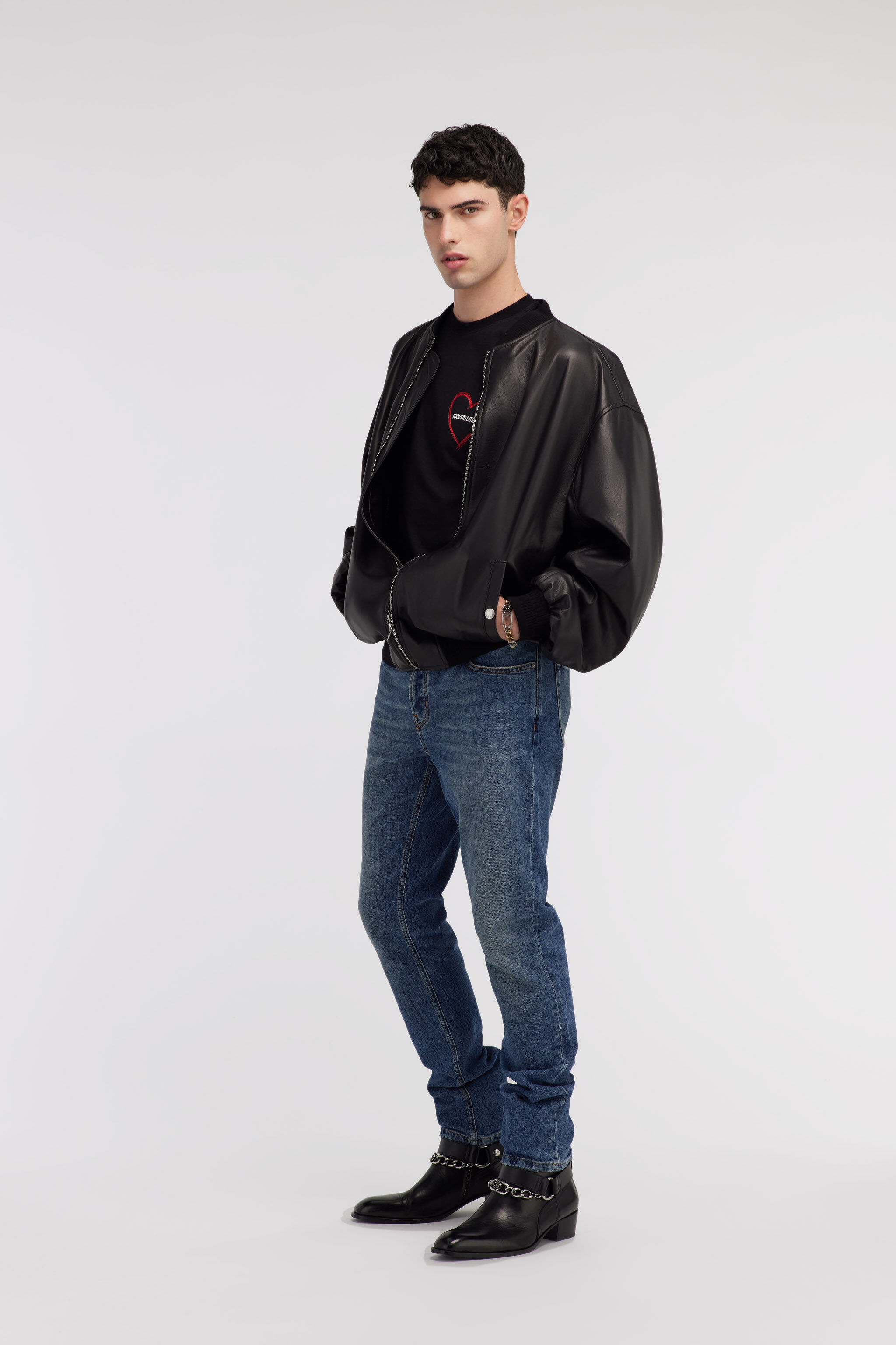 RC Heart and Logo t-shirt Black SRT61L-JD060