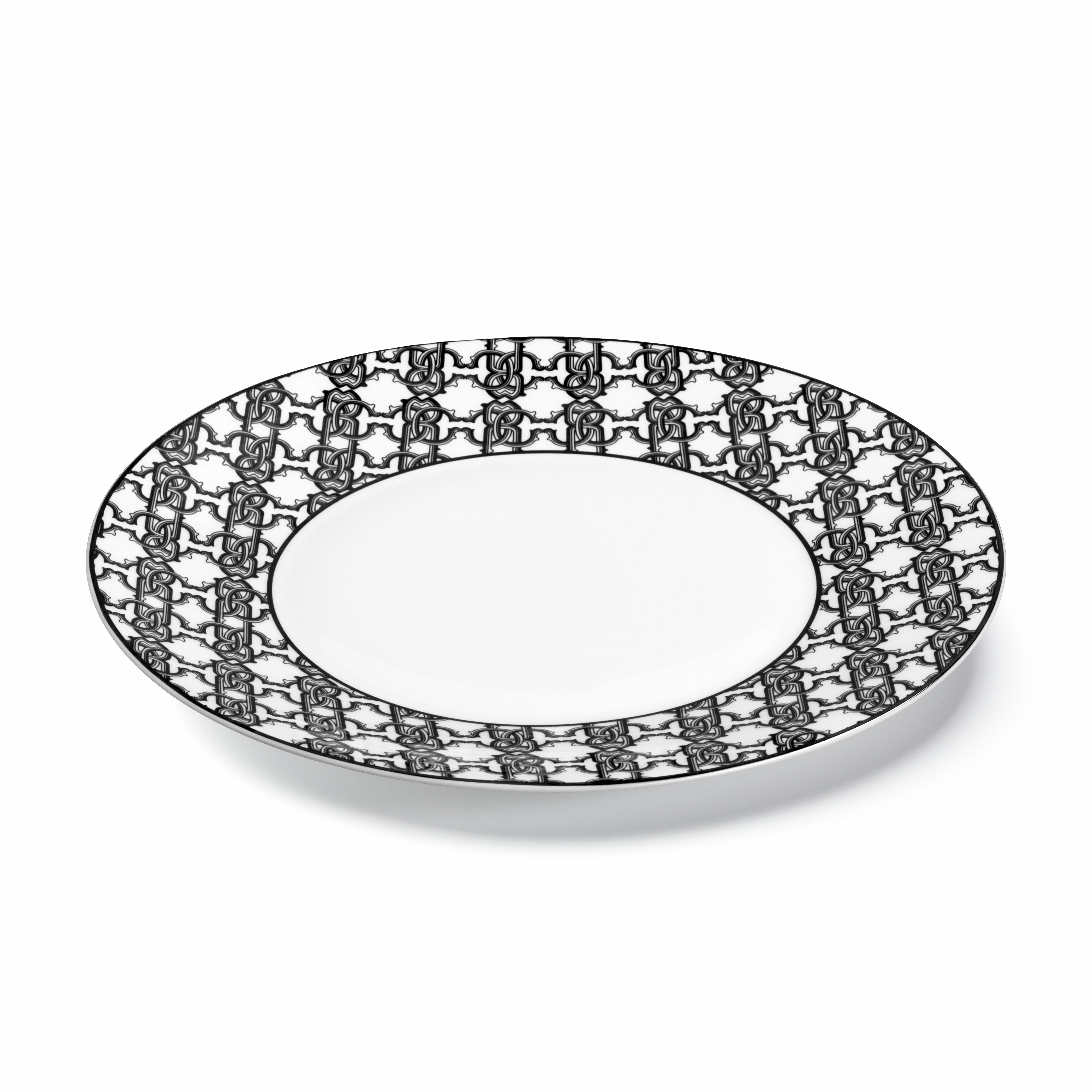 HO Monogram Black 2 Dinner Plates Set  RALA12-IA017