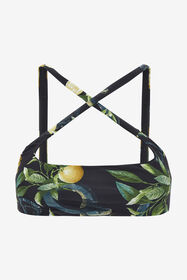 ${brand} Lemon print bandeau bikini ${colorDescription} ${masterID}