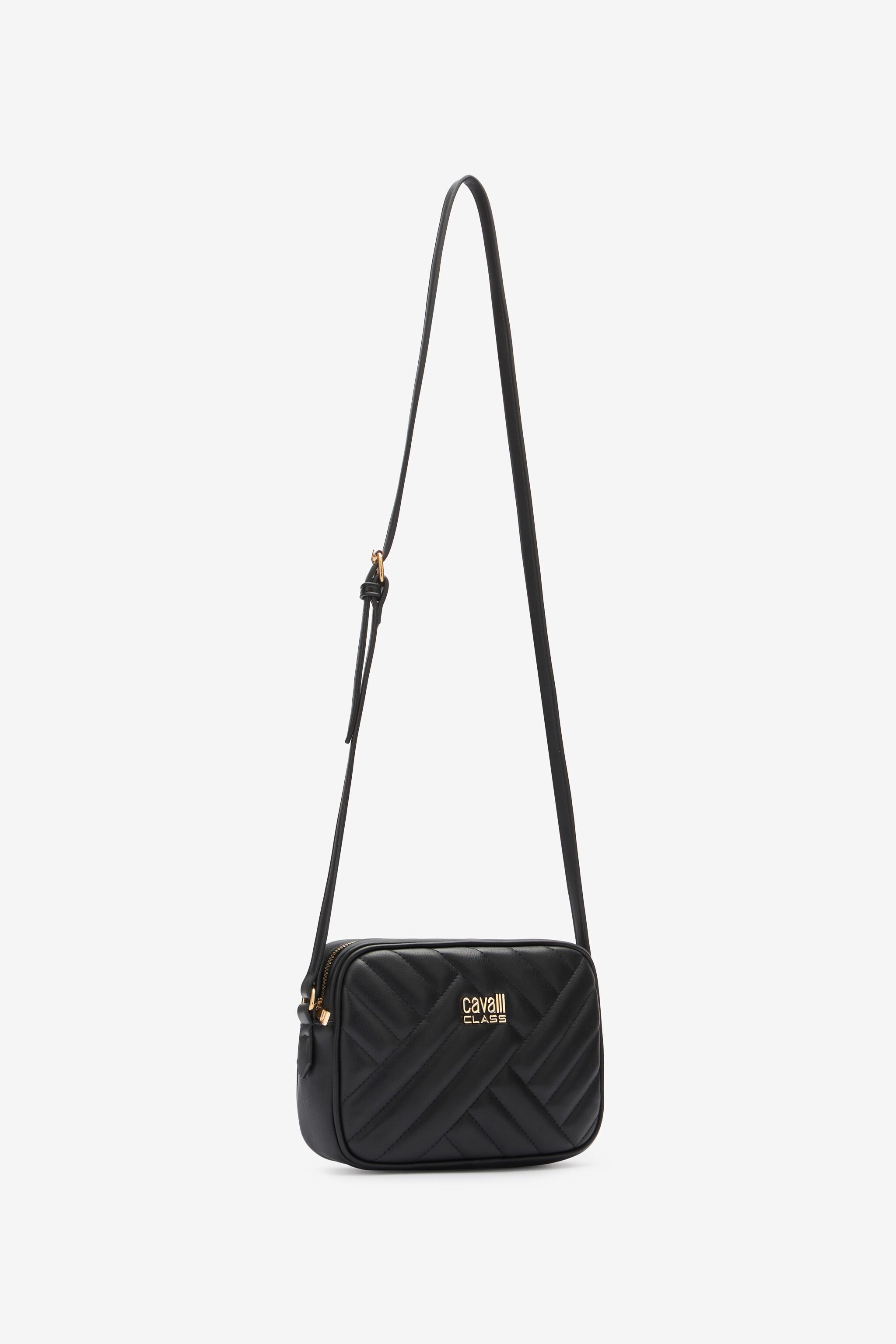 CL Bolso Con Bandolera De Cadena Cavalli Class Negro SXB00E-AB076