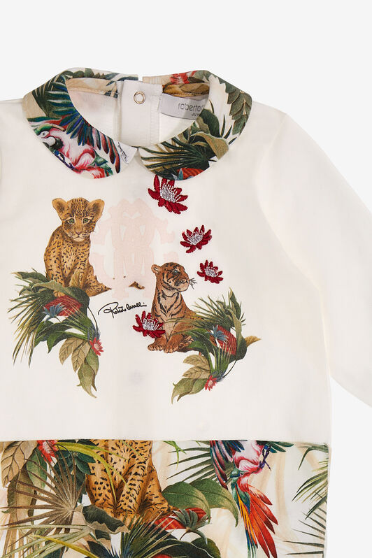 JU Jungle Print Babygrow set Vert SJT846-JD001