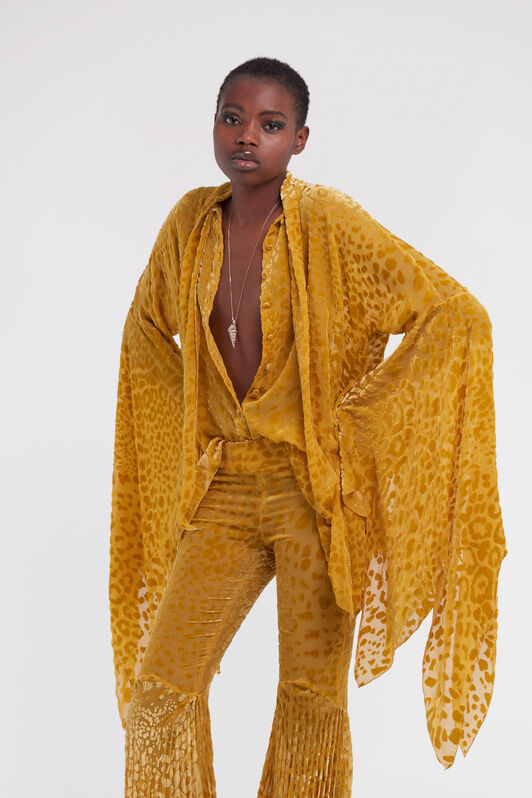 RC Shirt with wide sleeves Yellow SWT701-4RL77