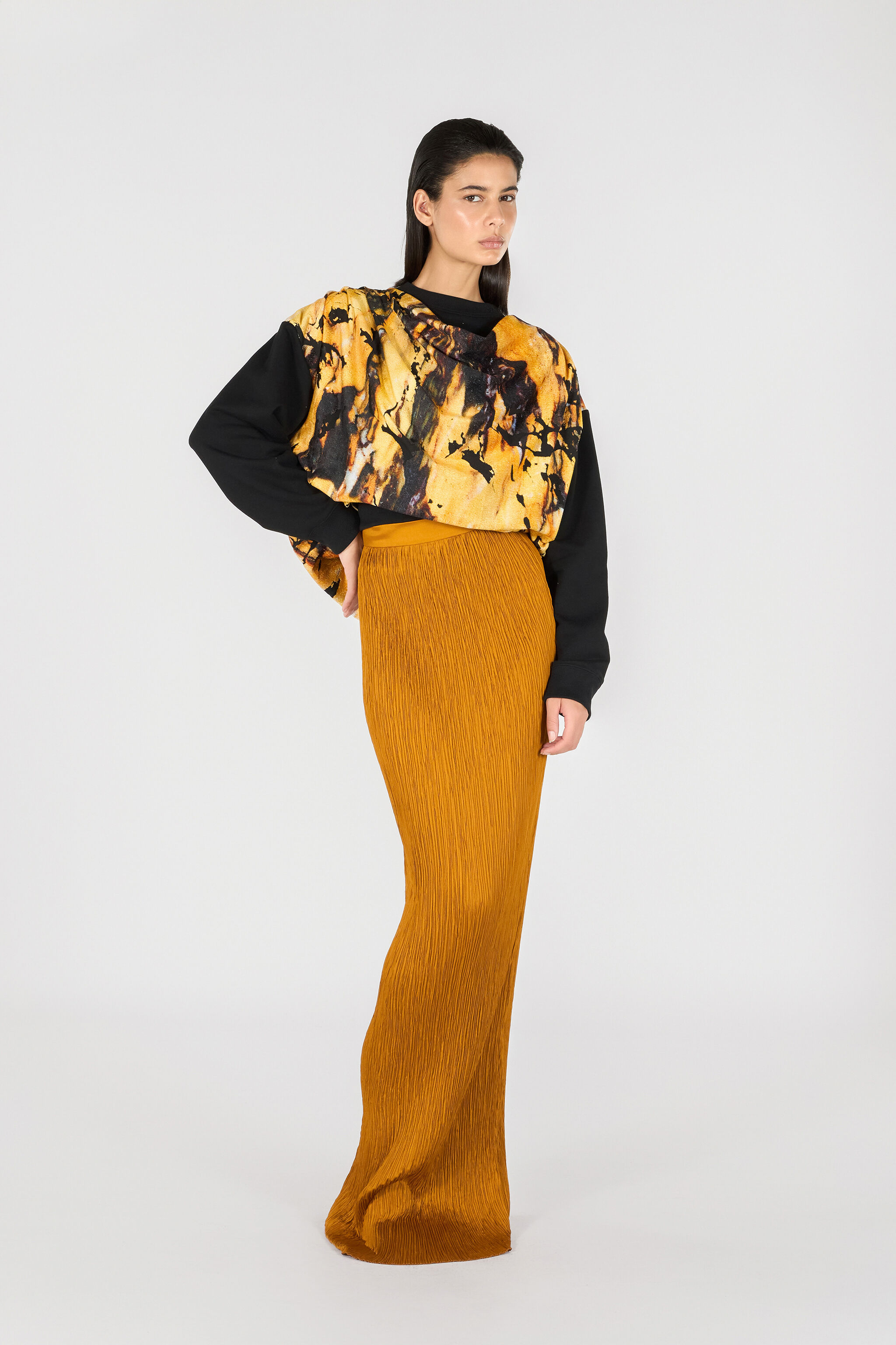 RC Long tight skirt Yellow TWT310-RD034