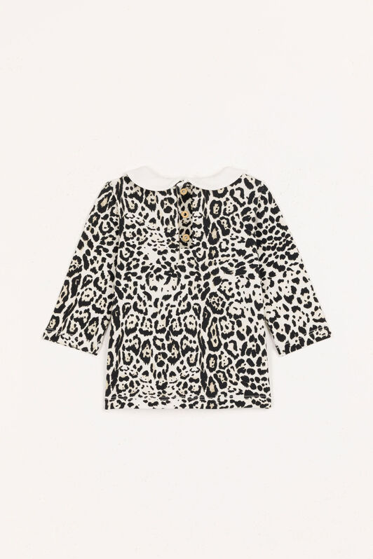 JU Leopard-Print Top Light brown FJN081-ITCW0