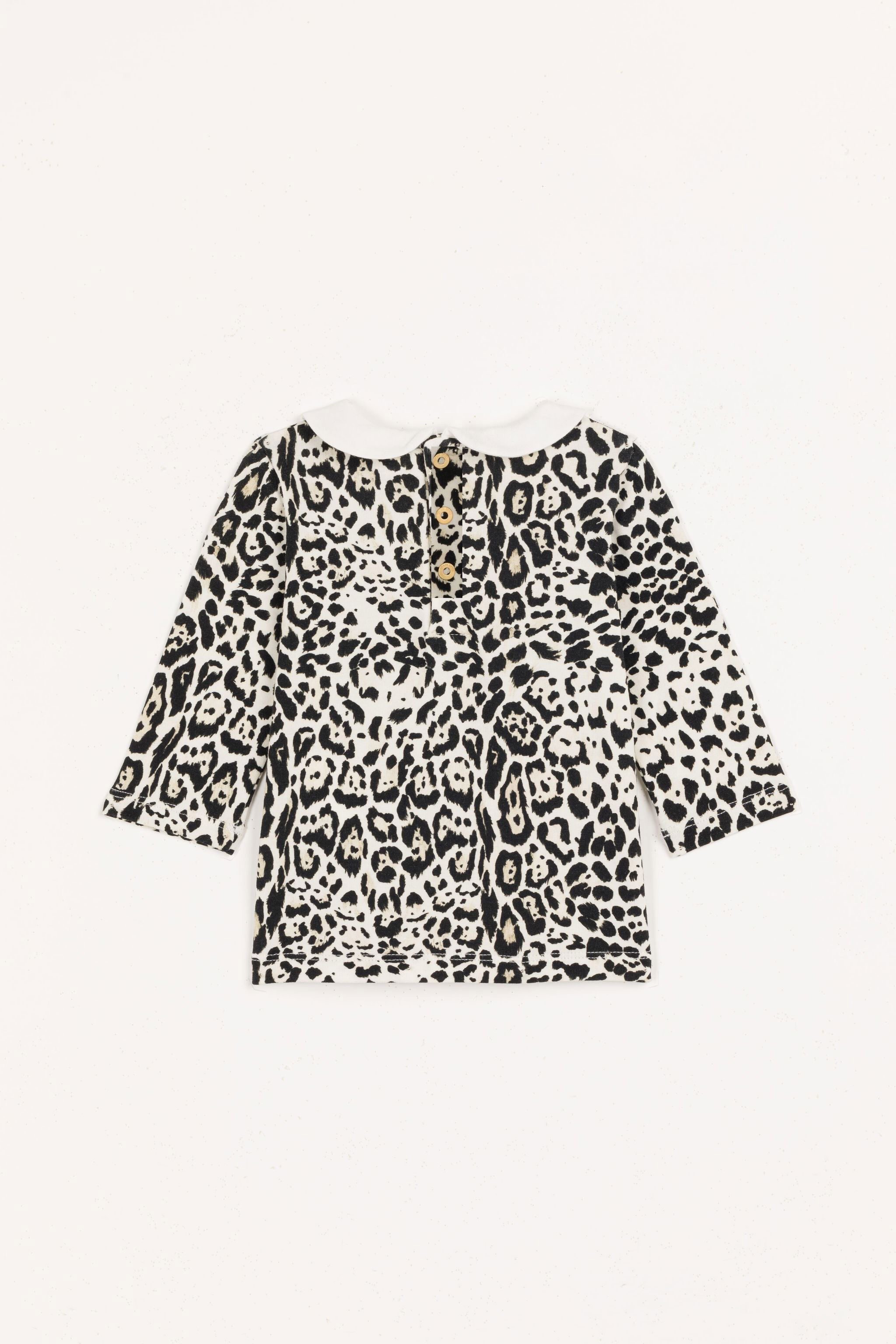 JU Leopard-Print Top Light brown FJN081-ITCW0