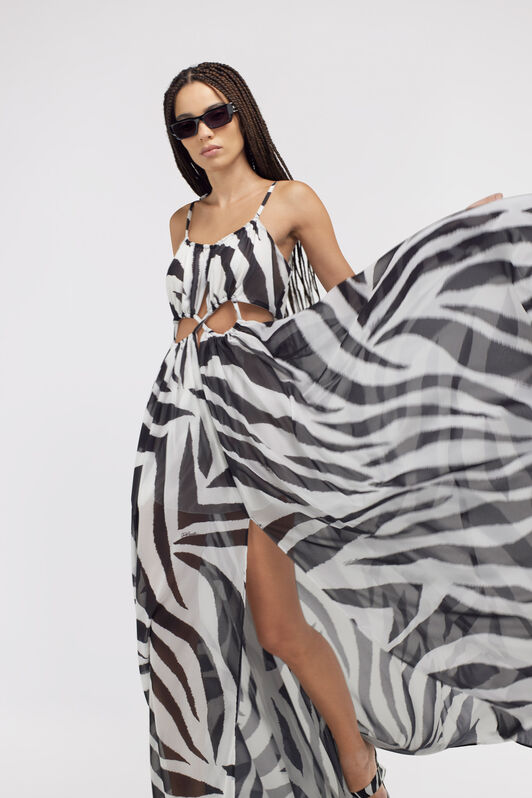 JC Just Cavalli dress Black/White SFT154-SF999