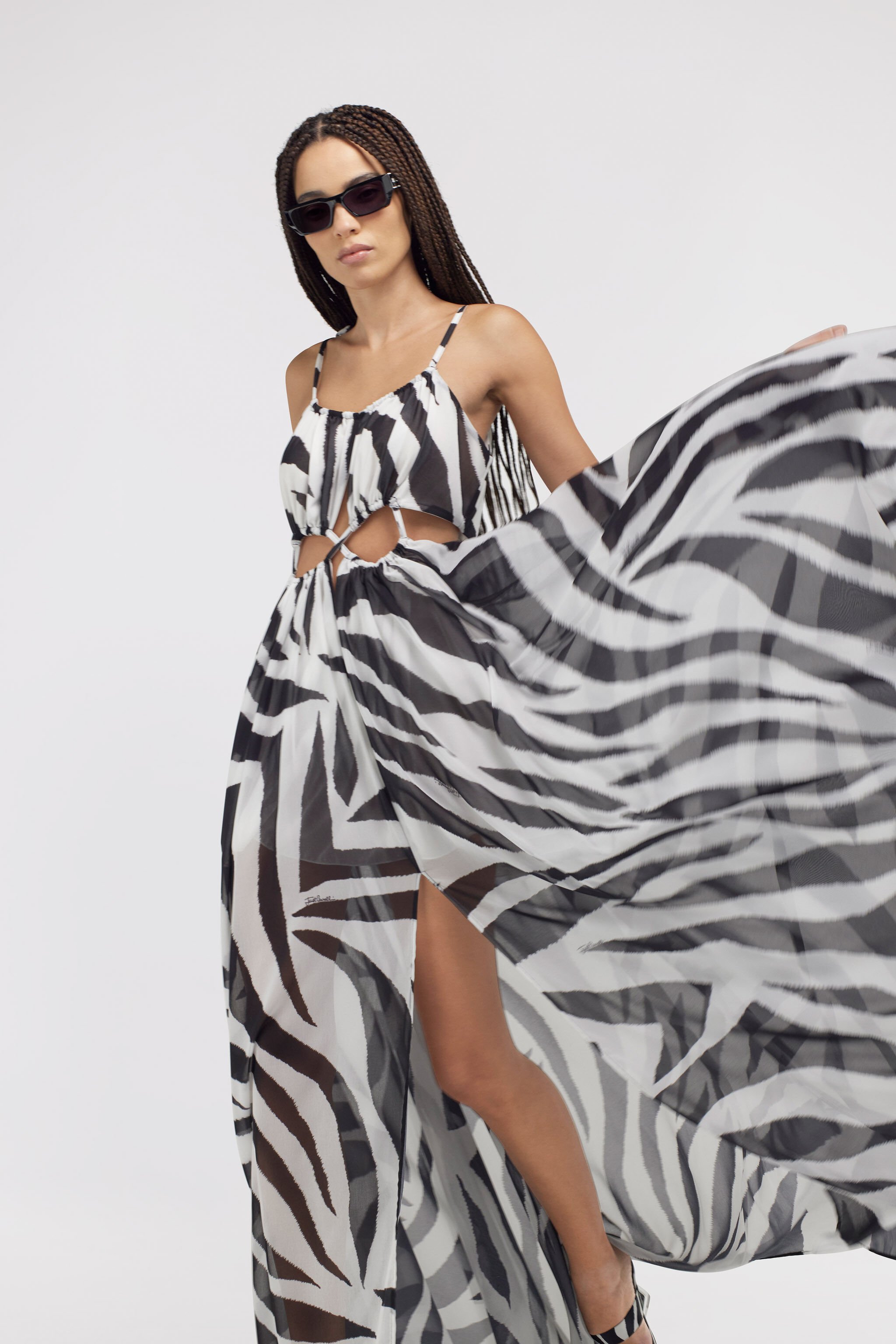 JC Just Cavalli dress Black/White SFT154-SF999