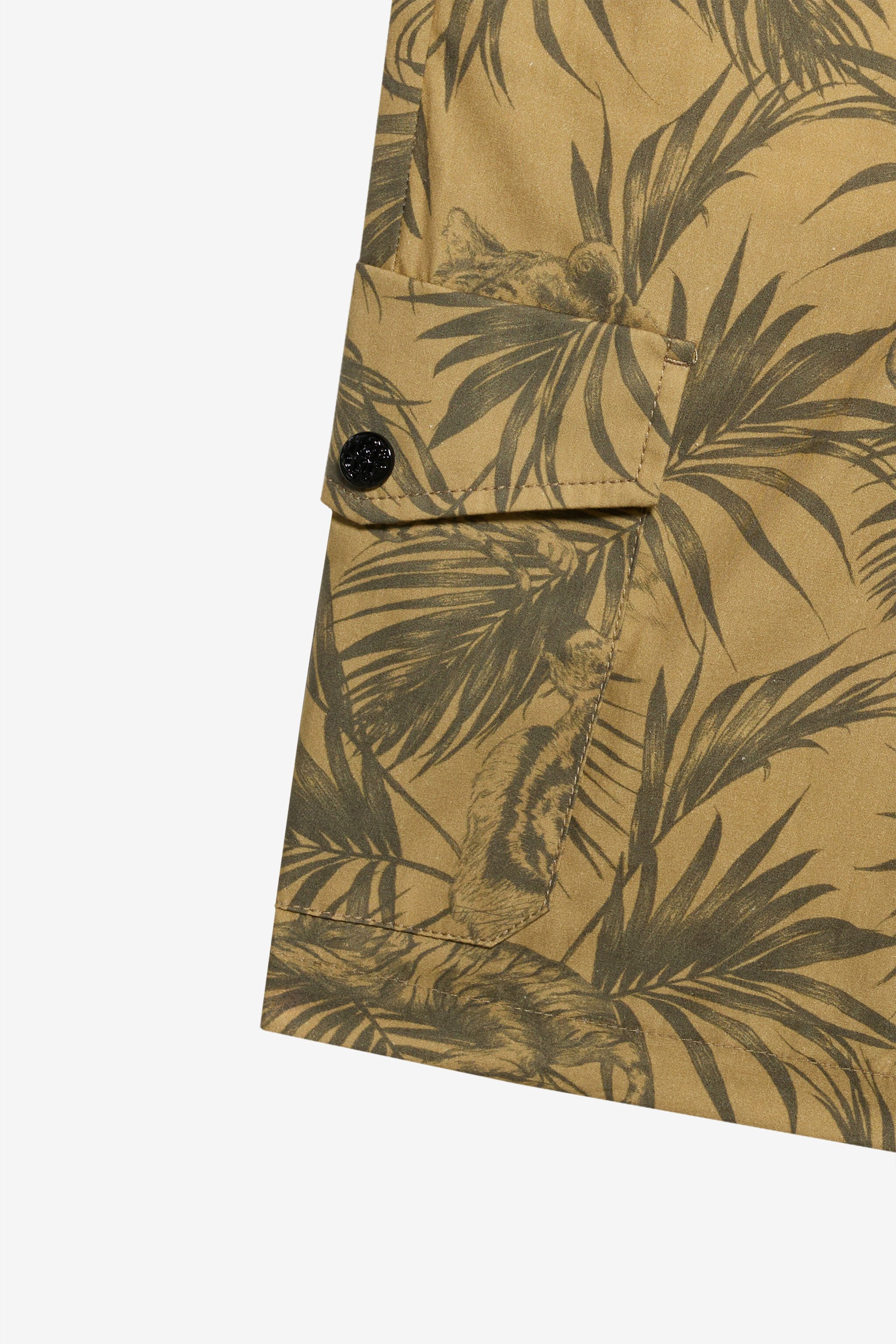 JU Pantalon Imprimé Jungle KHAKY TJT20N-6SN36