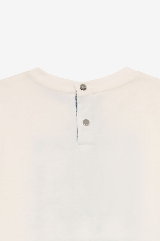 JU T-Shirt Con Logo E Monogram RC Bianco UJT608-JD001