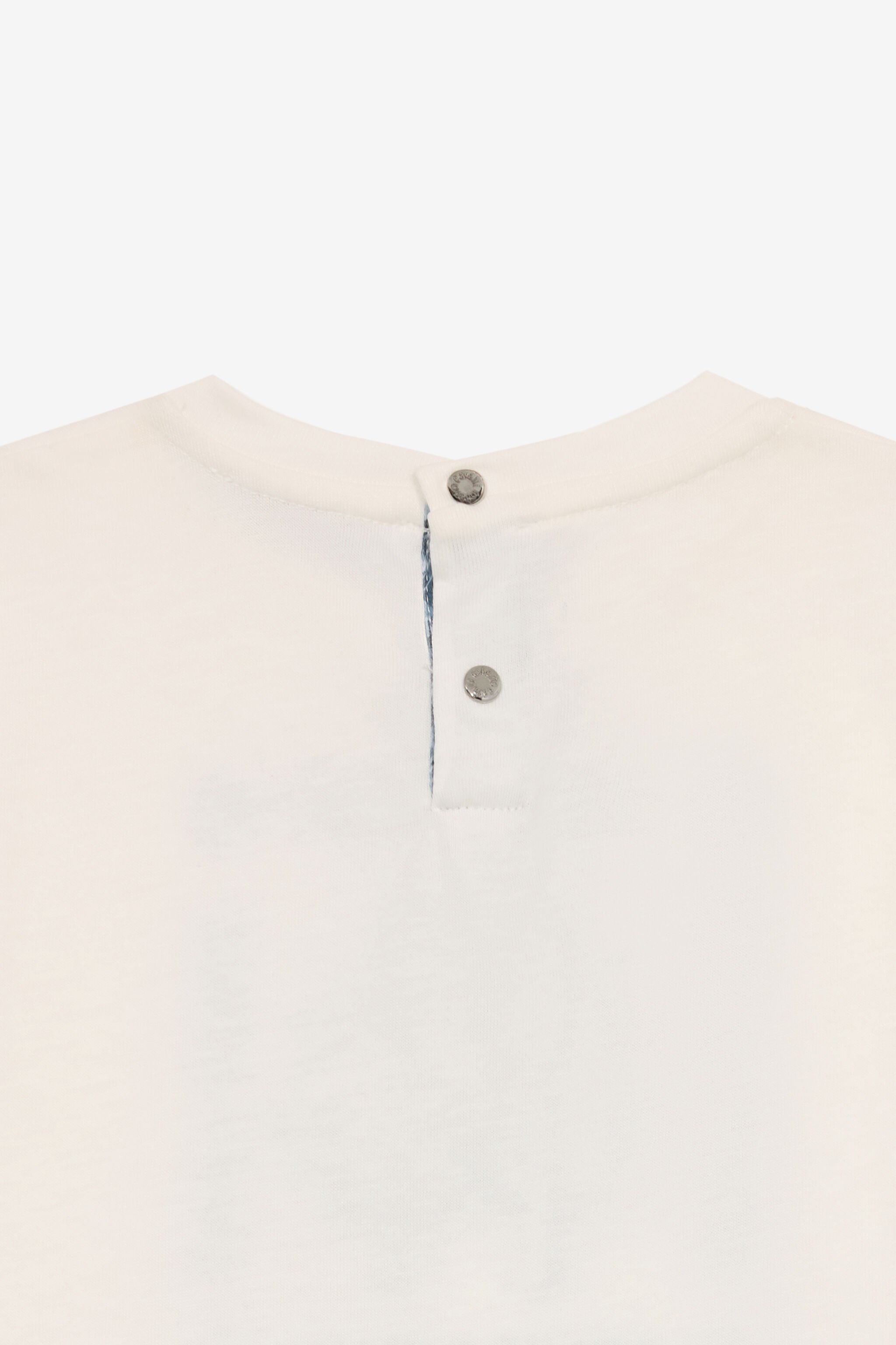 JU T-Shirt Con Logo E Monogram RC Bianco UJT608-JD001