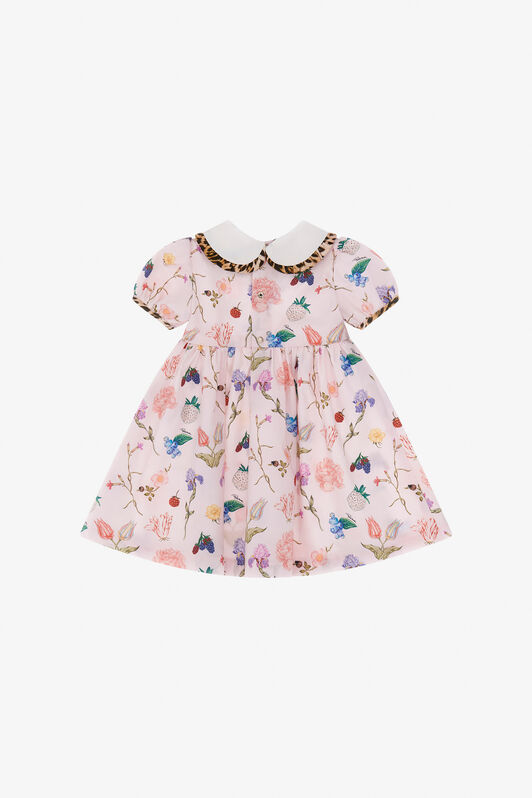 JU Abito stampa Leopardo e Fiori Rosa TJT105-7MM00