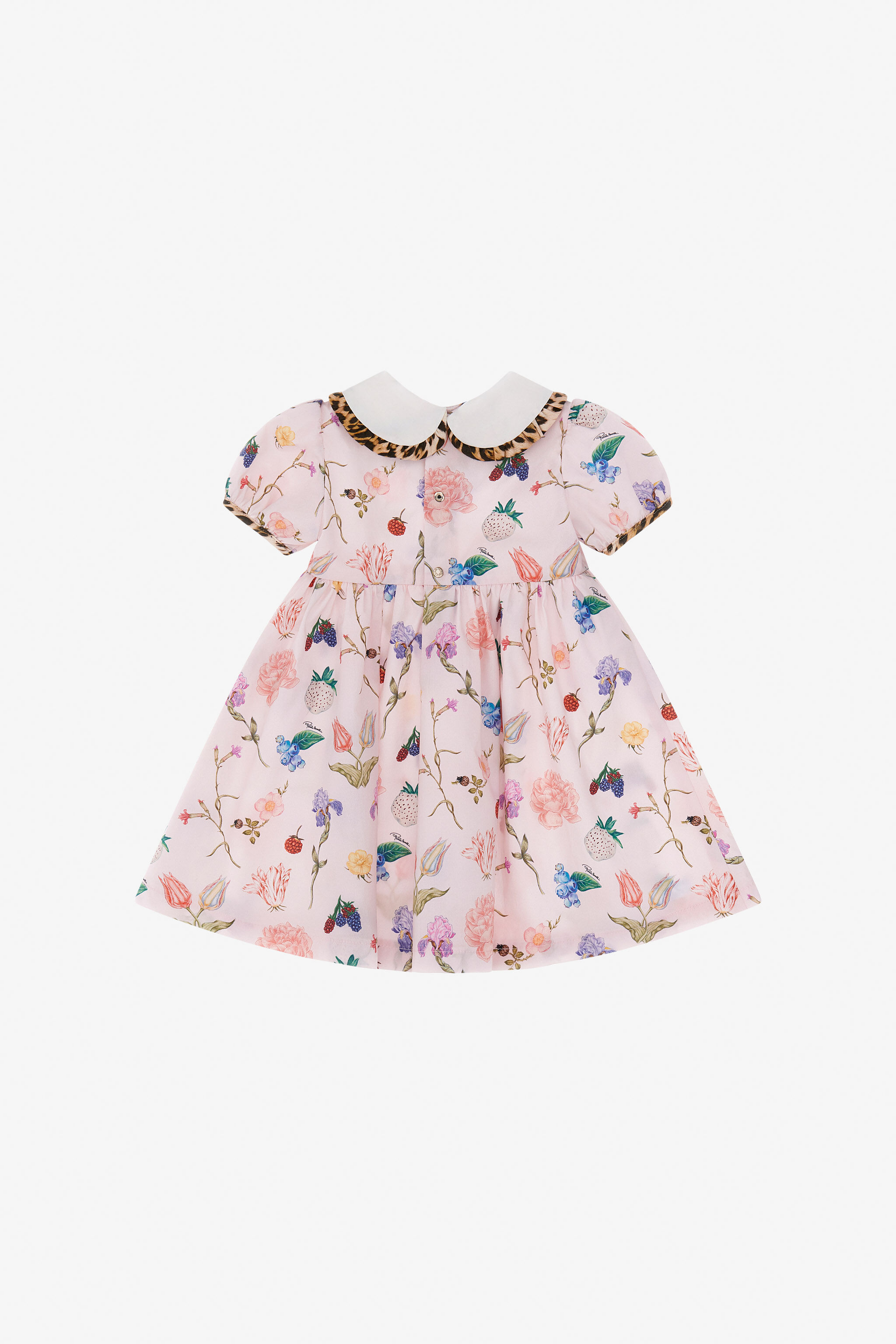 JU Abito stampa Leopardo e Fiori Rosa TJT105-7MM00