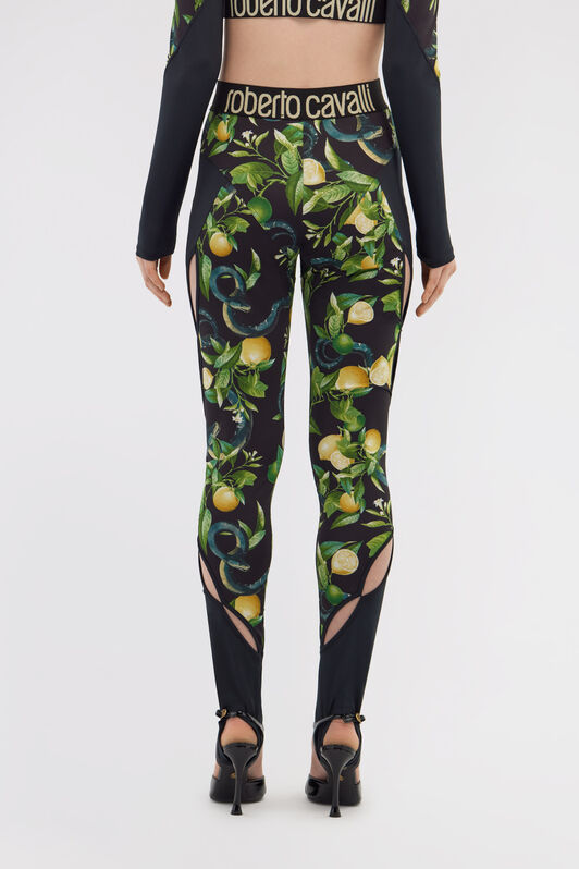 RC Leggings Lemon print Black SKT27B-LNI89