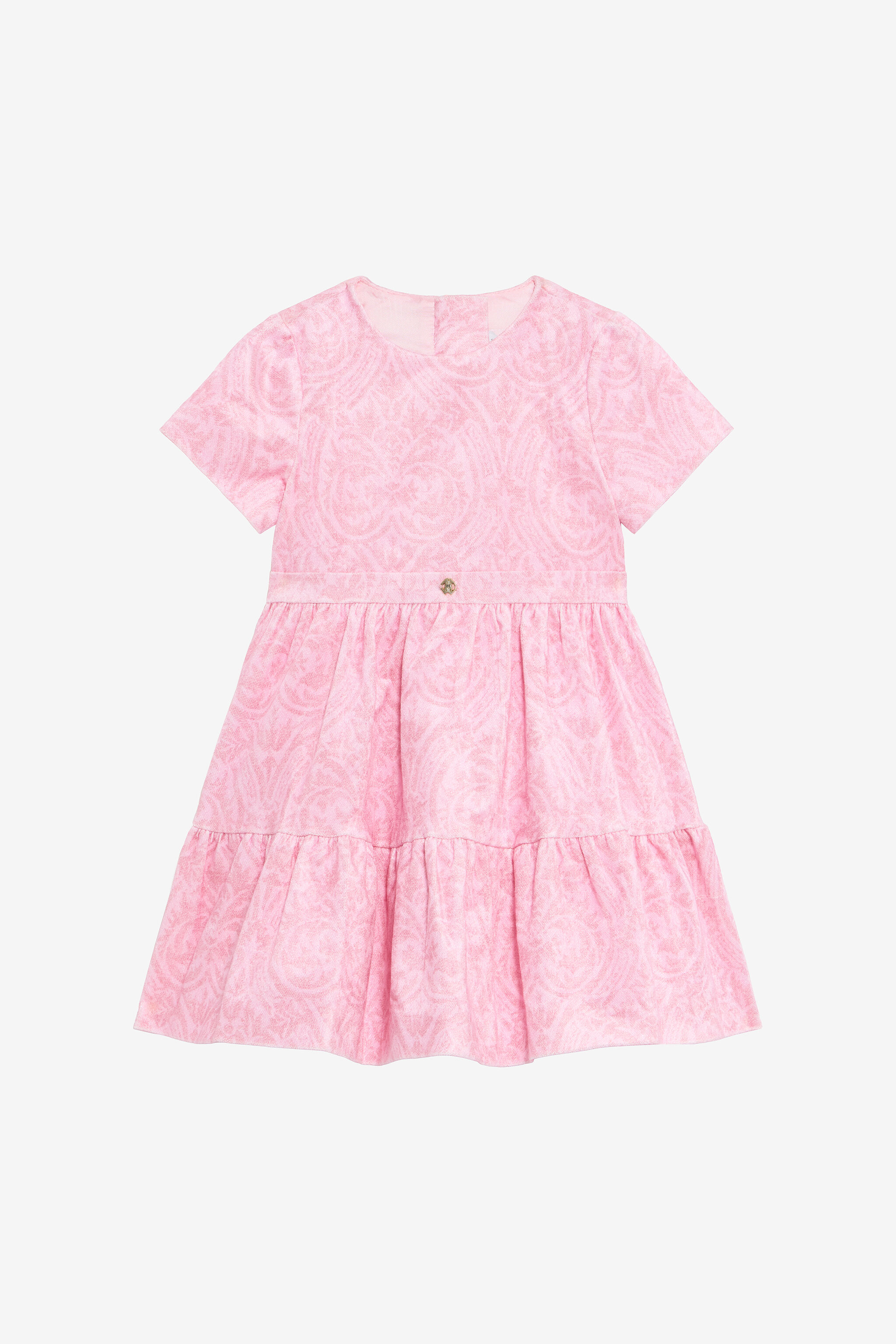 JU Baby Pink Dress with Floral Print BABY ROSE VJT106-3RP28